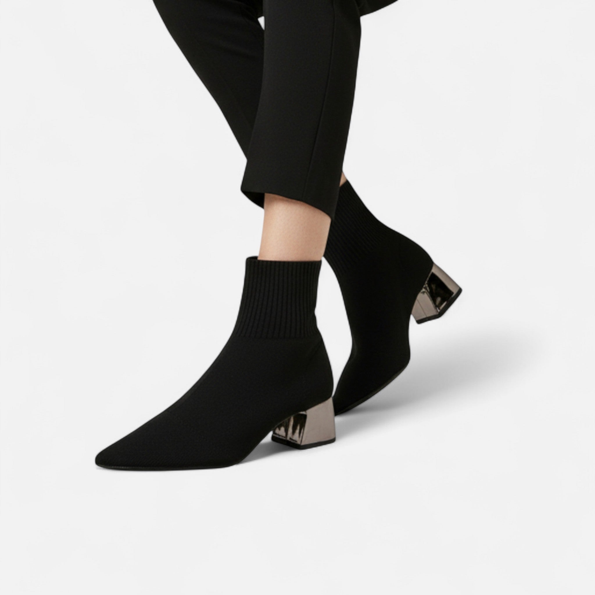 Maison Dresson | Women’s Sock Boots – Sculpted Autumn Elegance
