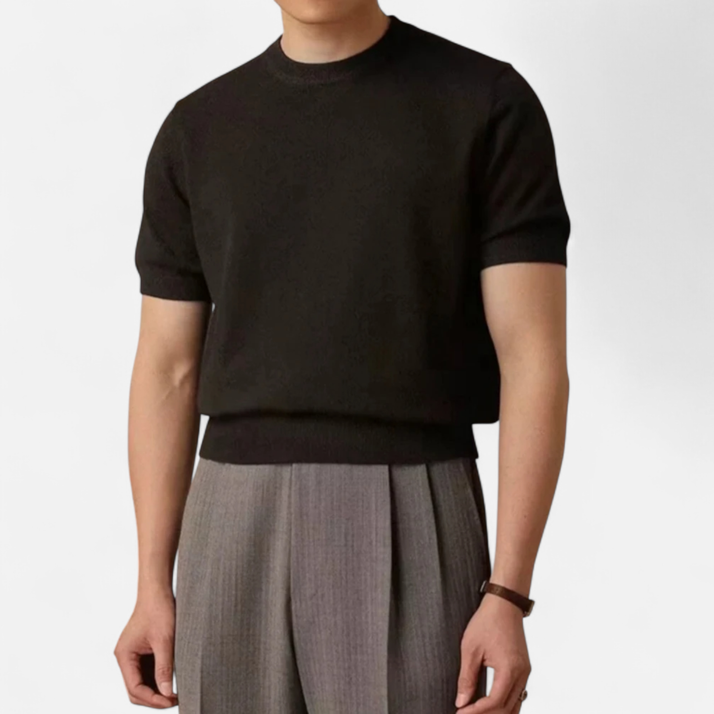 Maison Dresson | Men’s Slim-Fit Knitted T-Shirt
