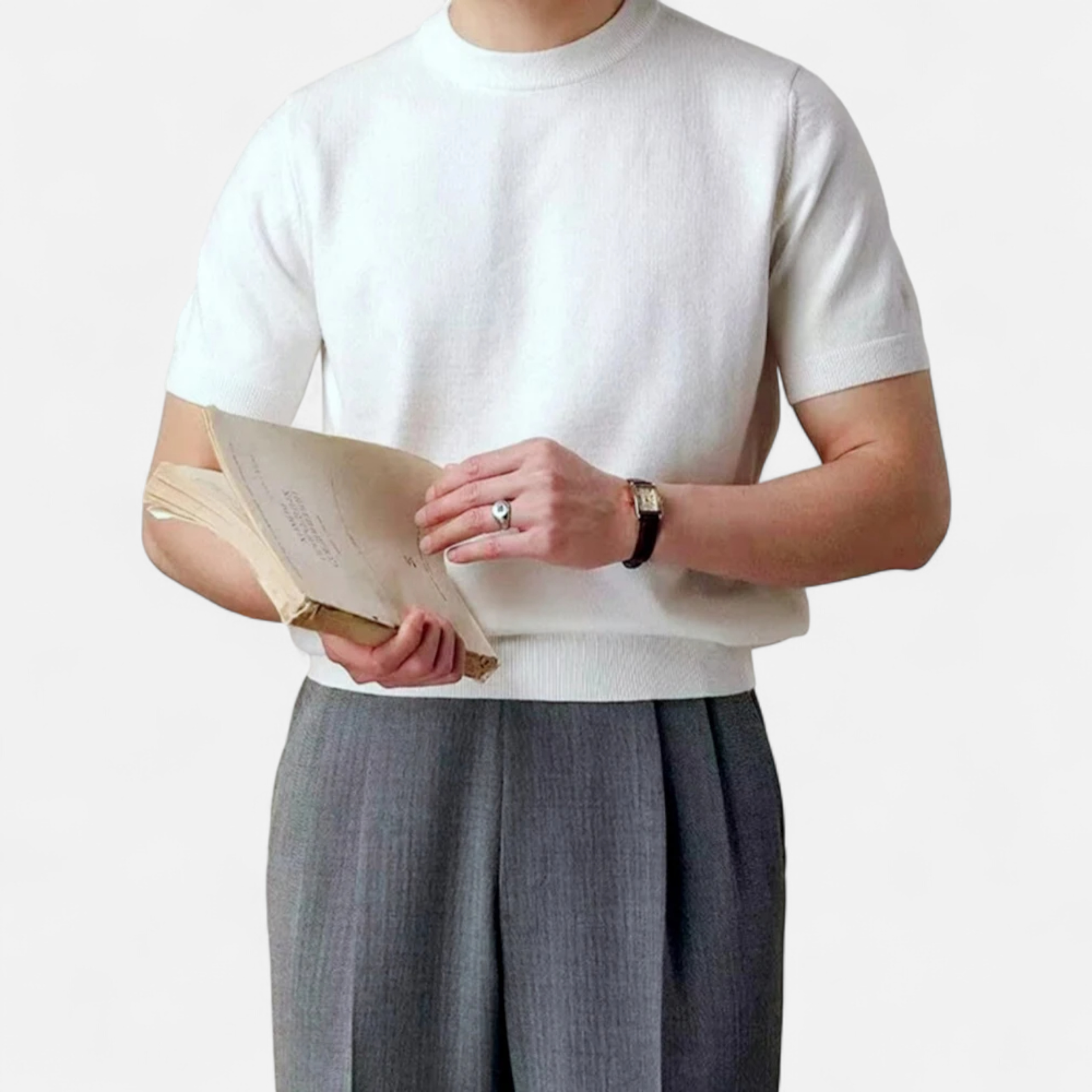 Maison Dresson | Men’s Slim-Fit Knitted T-Shirt