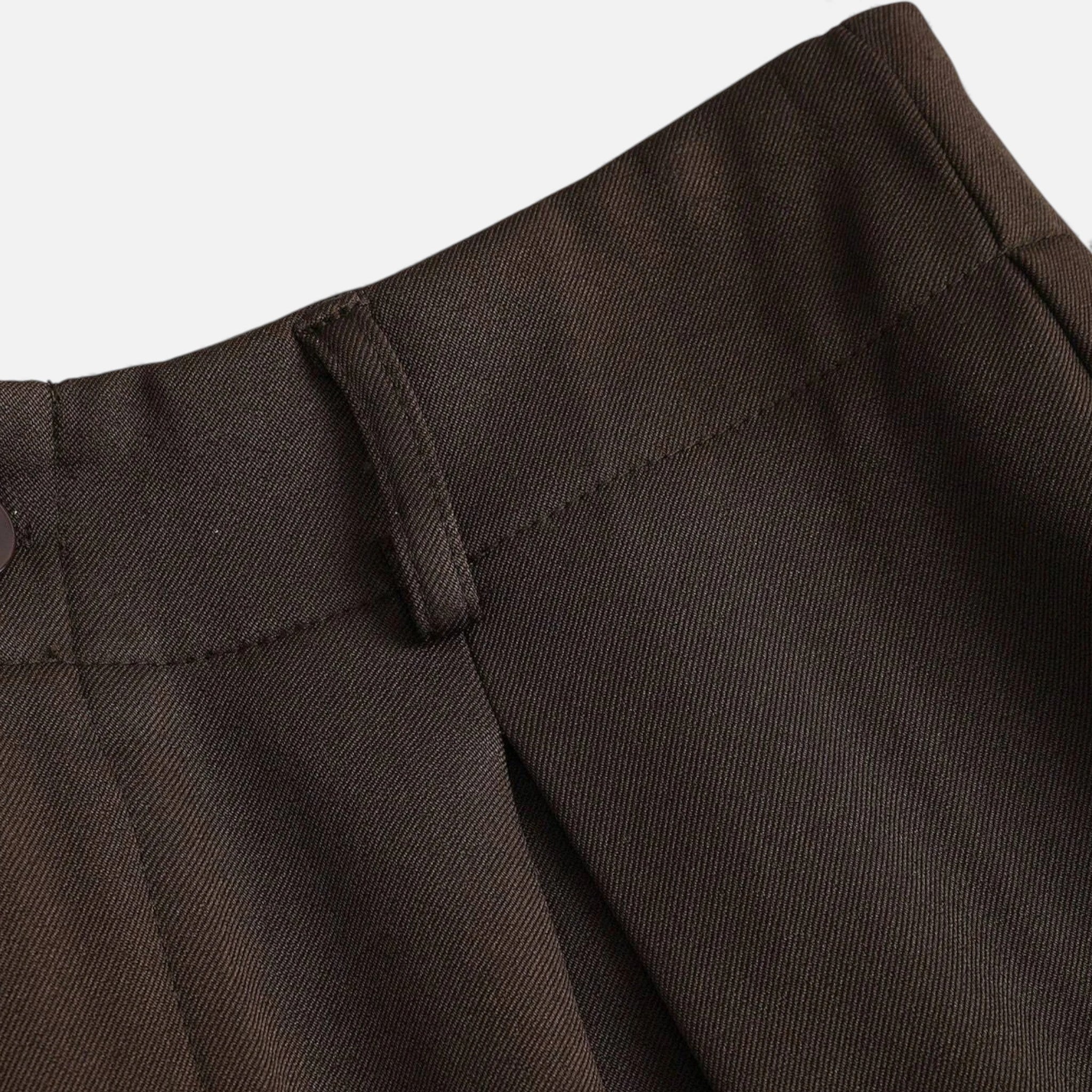 Maison Dresson | Women’s Jacquard Pleated Wide-Leg Trousers