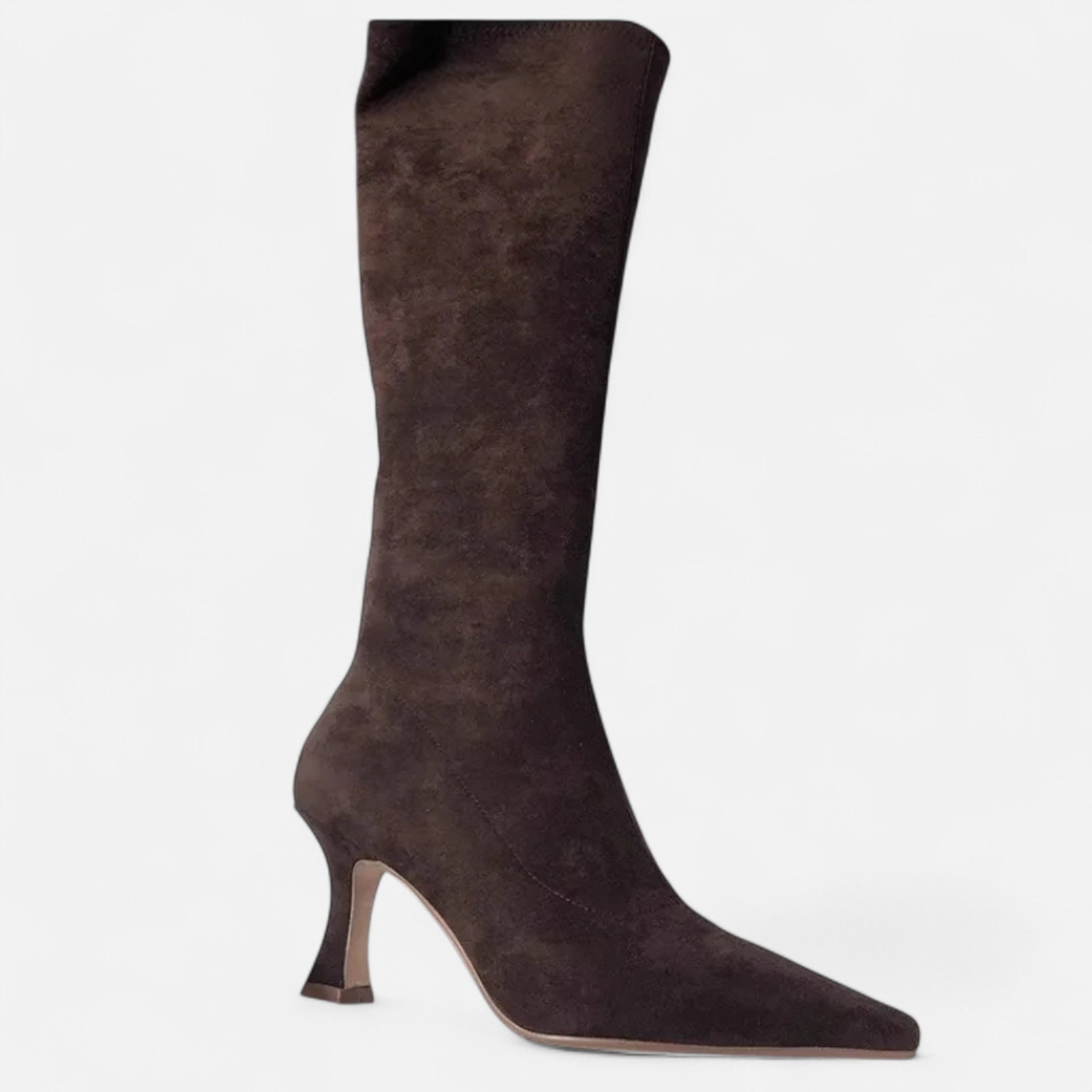 Maison Dresson | Women’s Suede Thigh-High Heeled Boots