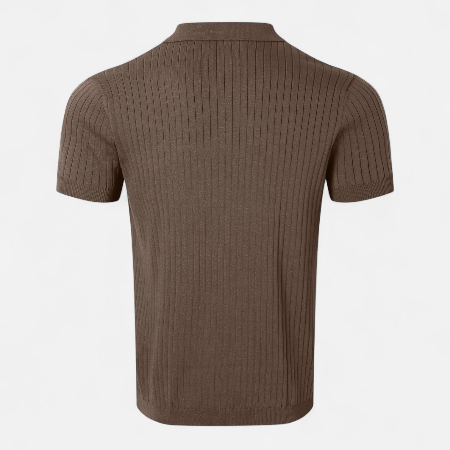 Maison Dresson | Men’s Retro Knitted Short‑Sleeve Striped Polo – Heritage Texture, Casual Refinement