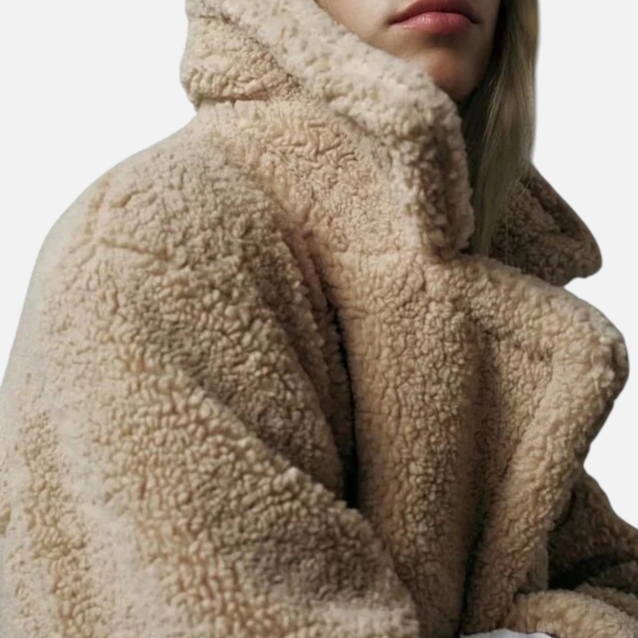 Maison Dresson | Women’s Long Double-Breasted Teddy Coat