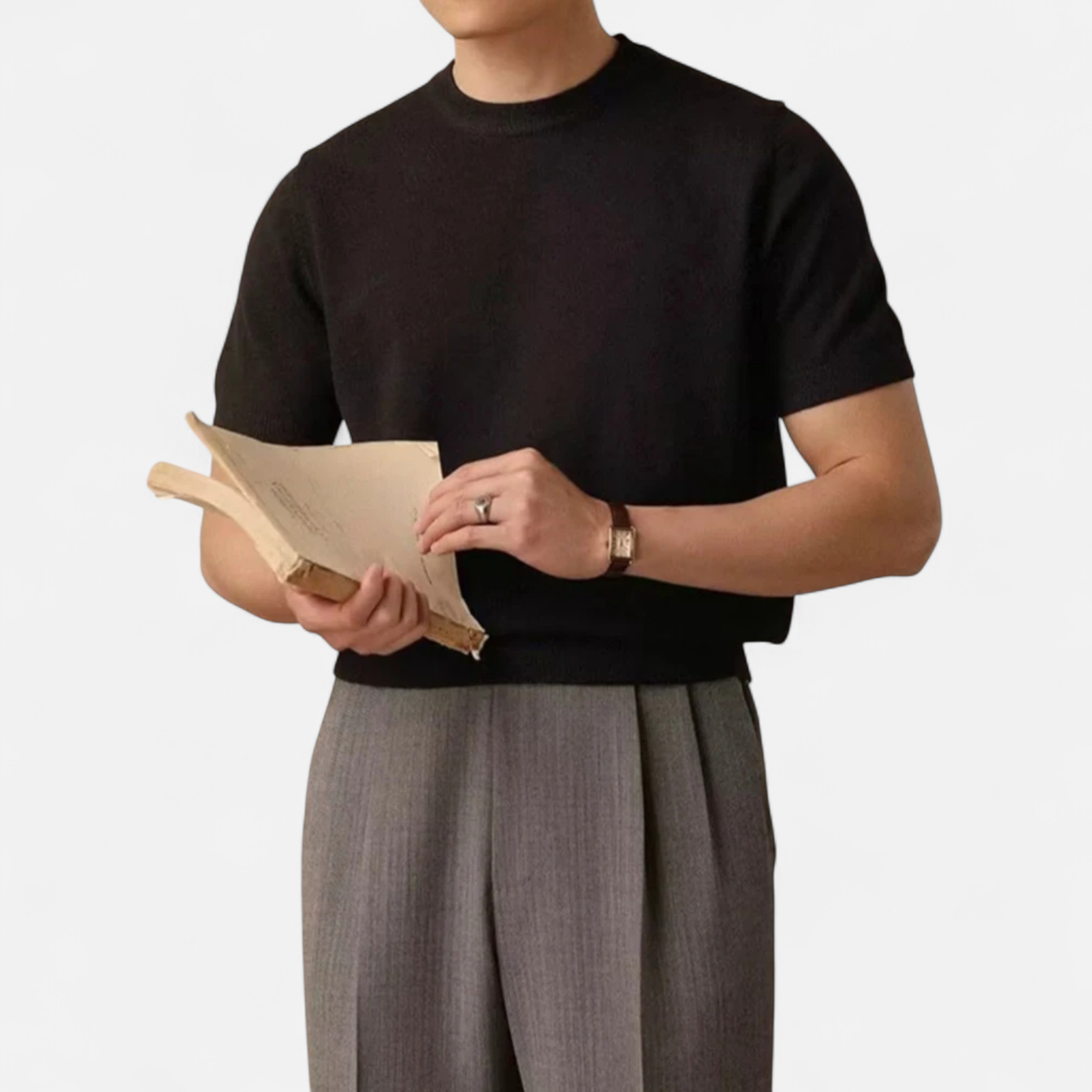 Maison Dresson | Men’s Slim-Fit Knitted T-Shirt