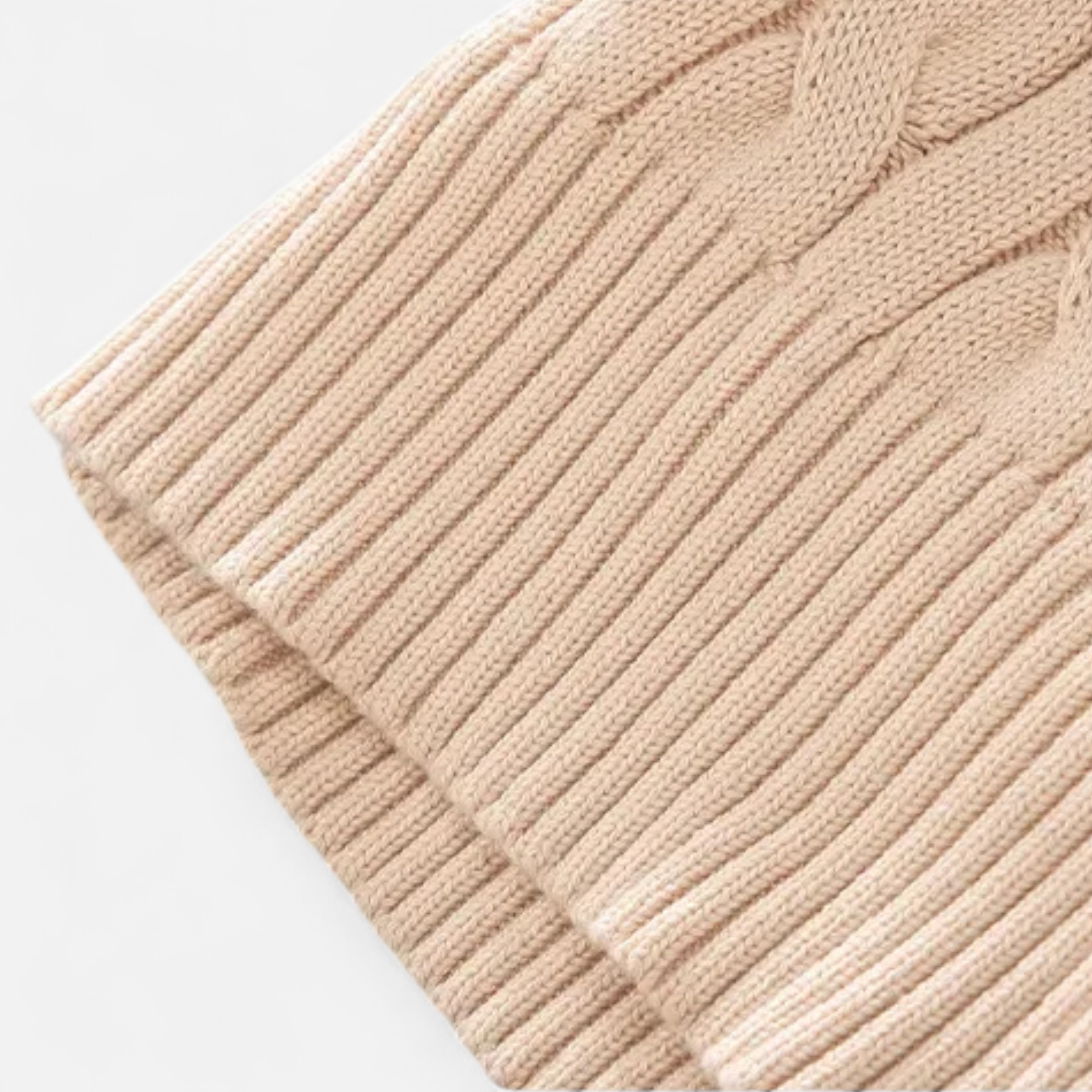 Maison Dresson | Men’s Thick-Knit Turtleneck Zip Sweater