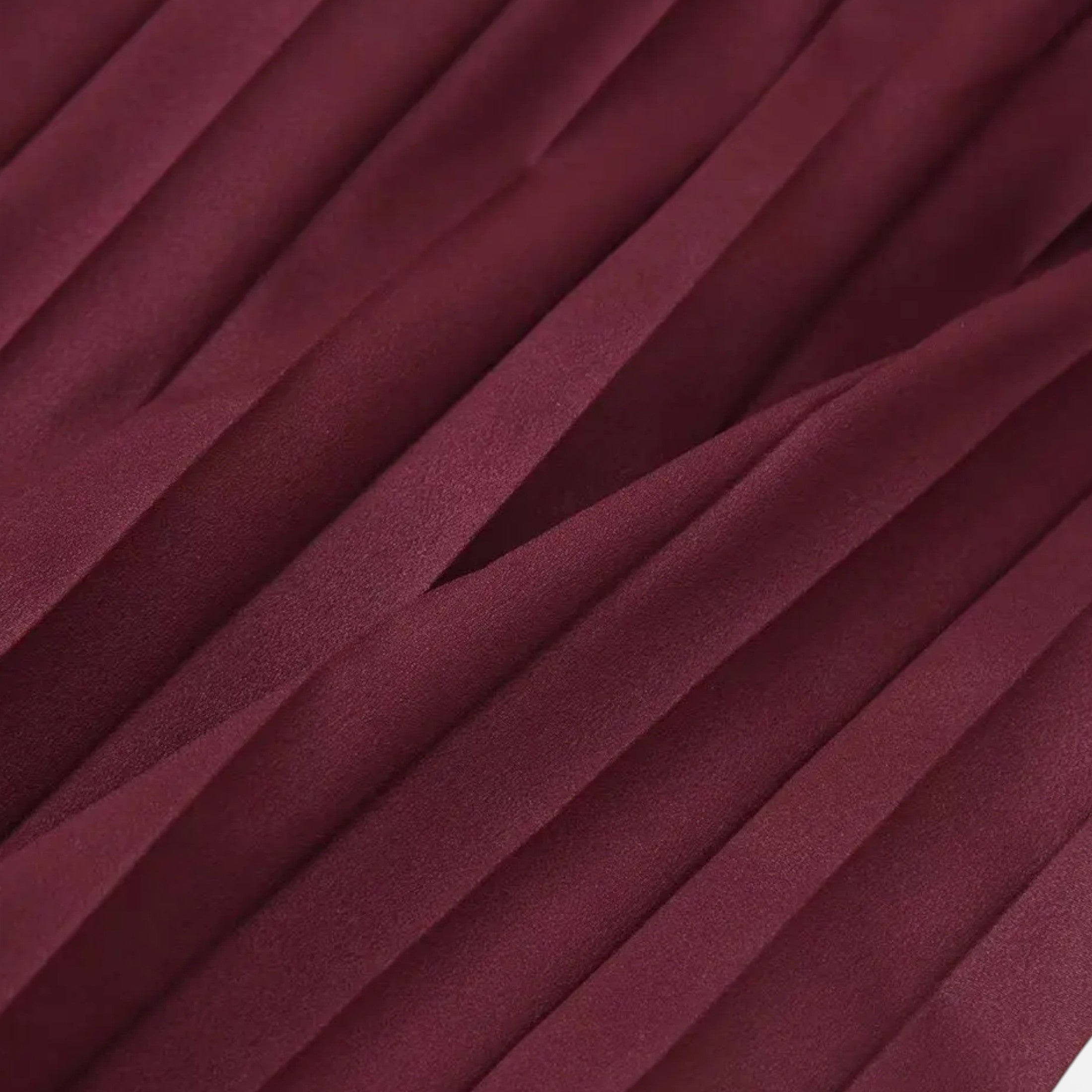 Maison Dresson | Women’s Vintage Pleated Dress – Half Sleeve Autumn Elegance