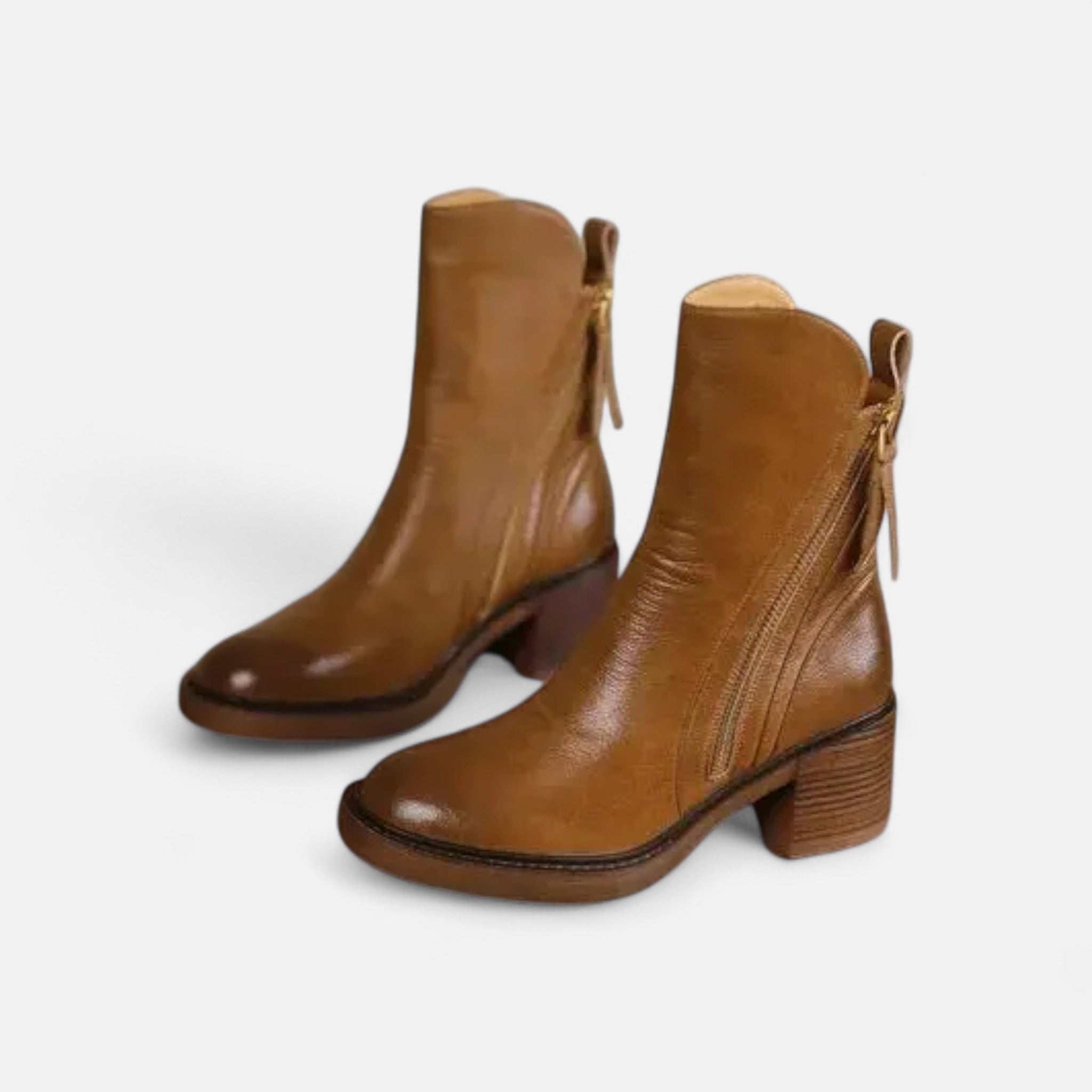 Maison Dresson | Women’s Roman Leather Flat Heel Boots