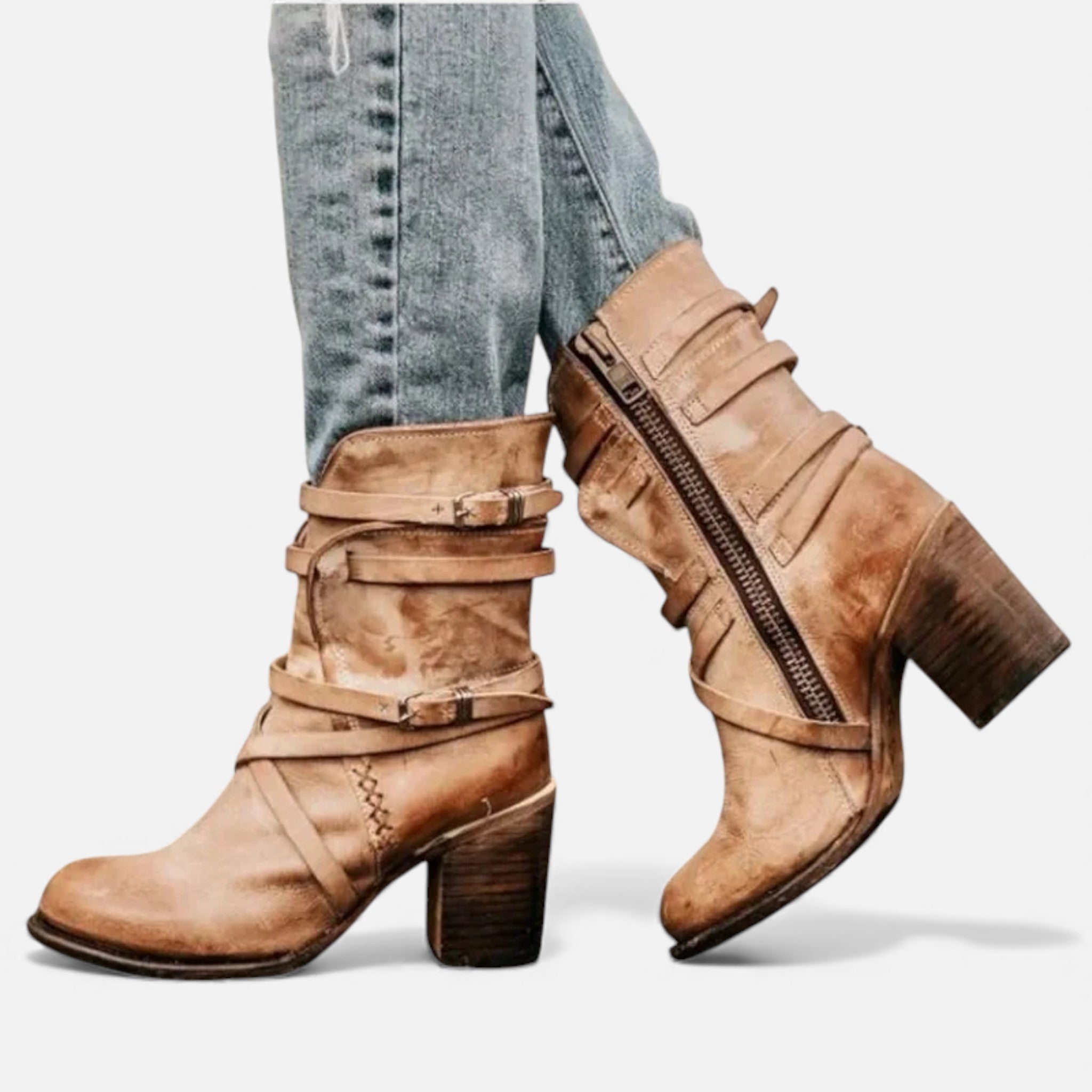 Maison Dresson | Women’s Leather High-Knee Boots – Winter Heritage Elegance