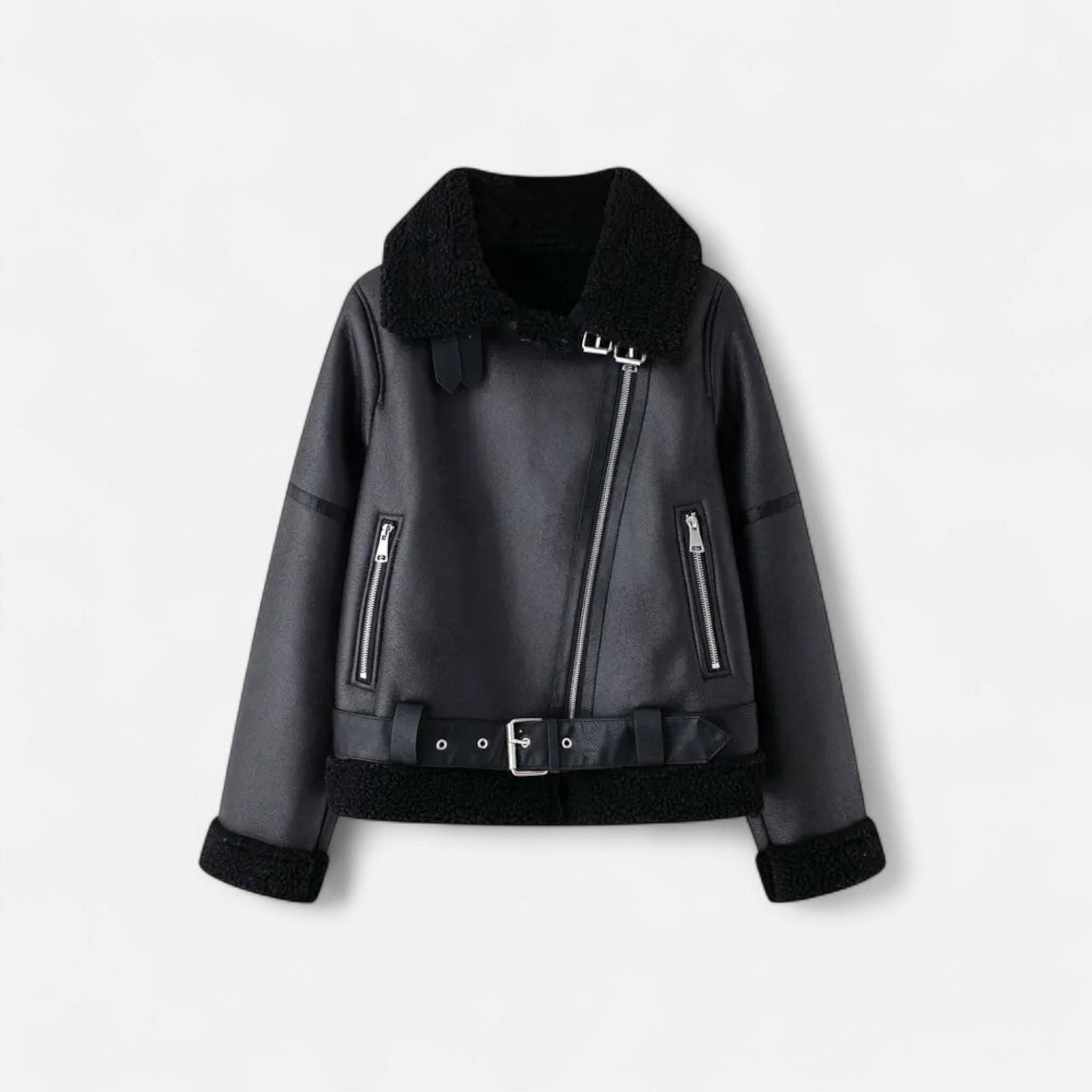 Maison Dresson | Women’s Autumn Belted Leather Jacket
