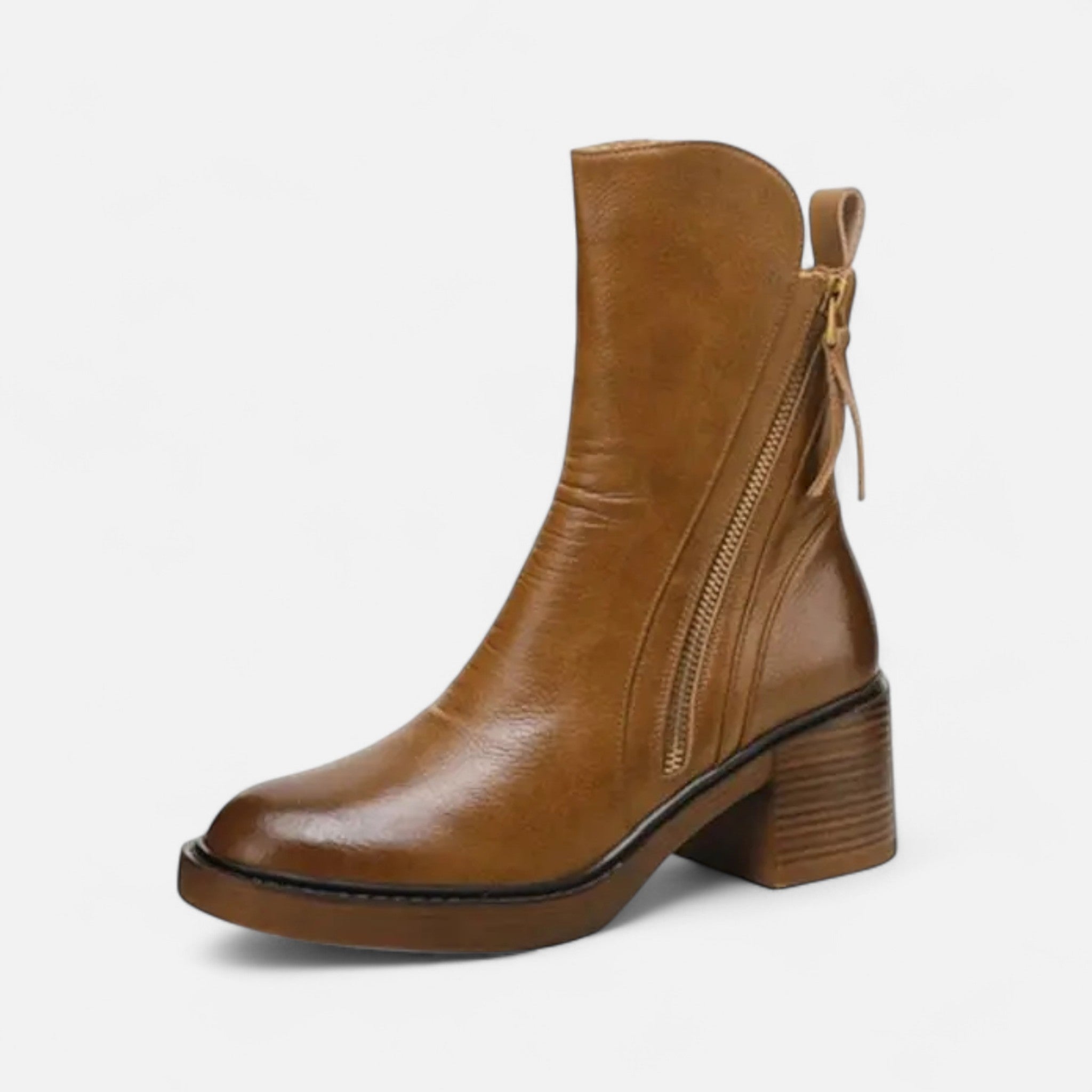 Maison Dresson | Women’s Roman Leather Flat Heel Boots