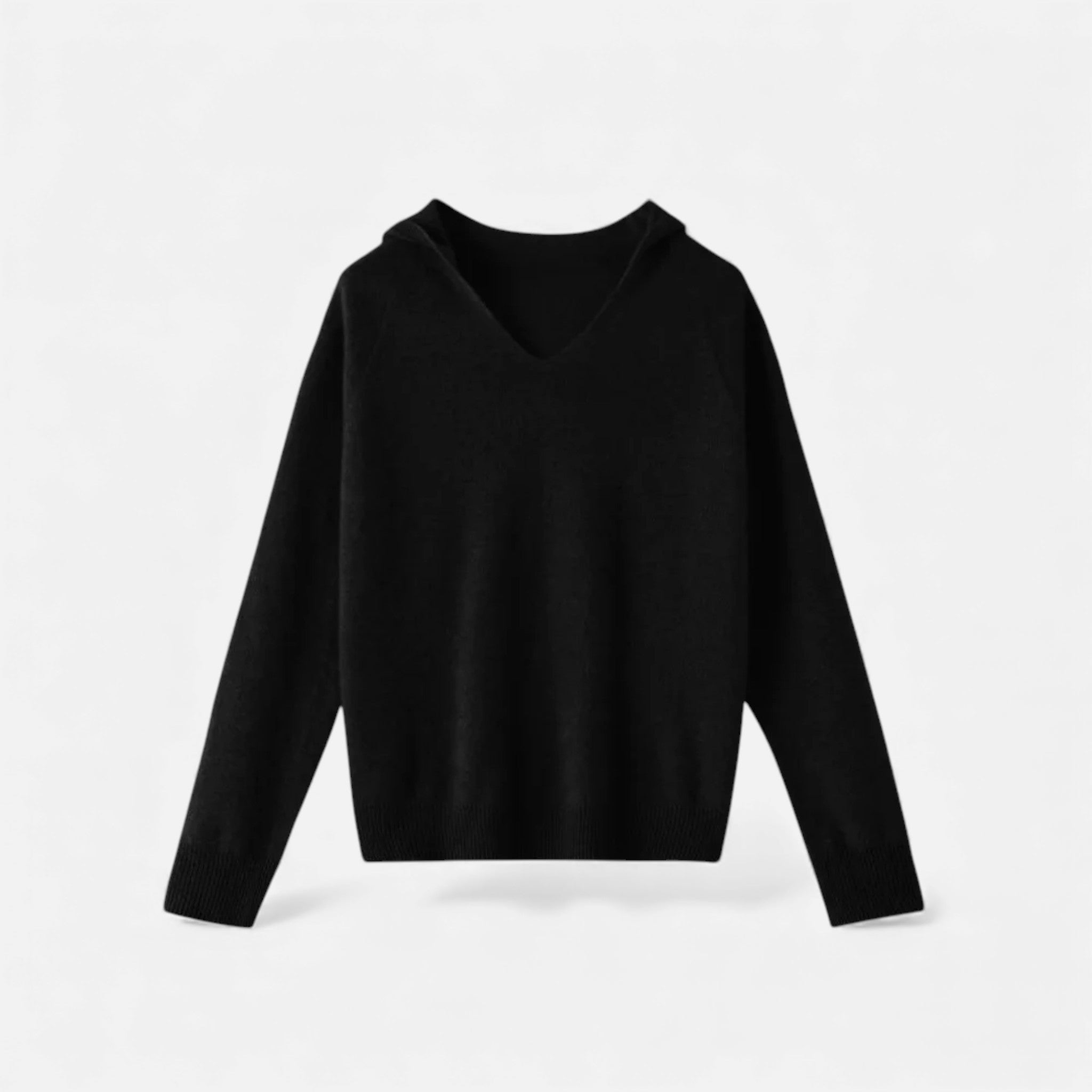 Maison Dresson | Women’s Loose Wool Knitted V-Neck Hoodie