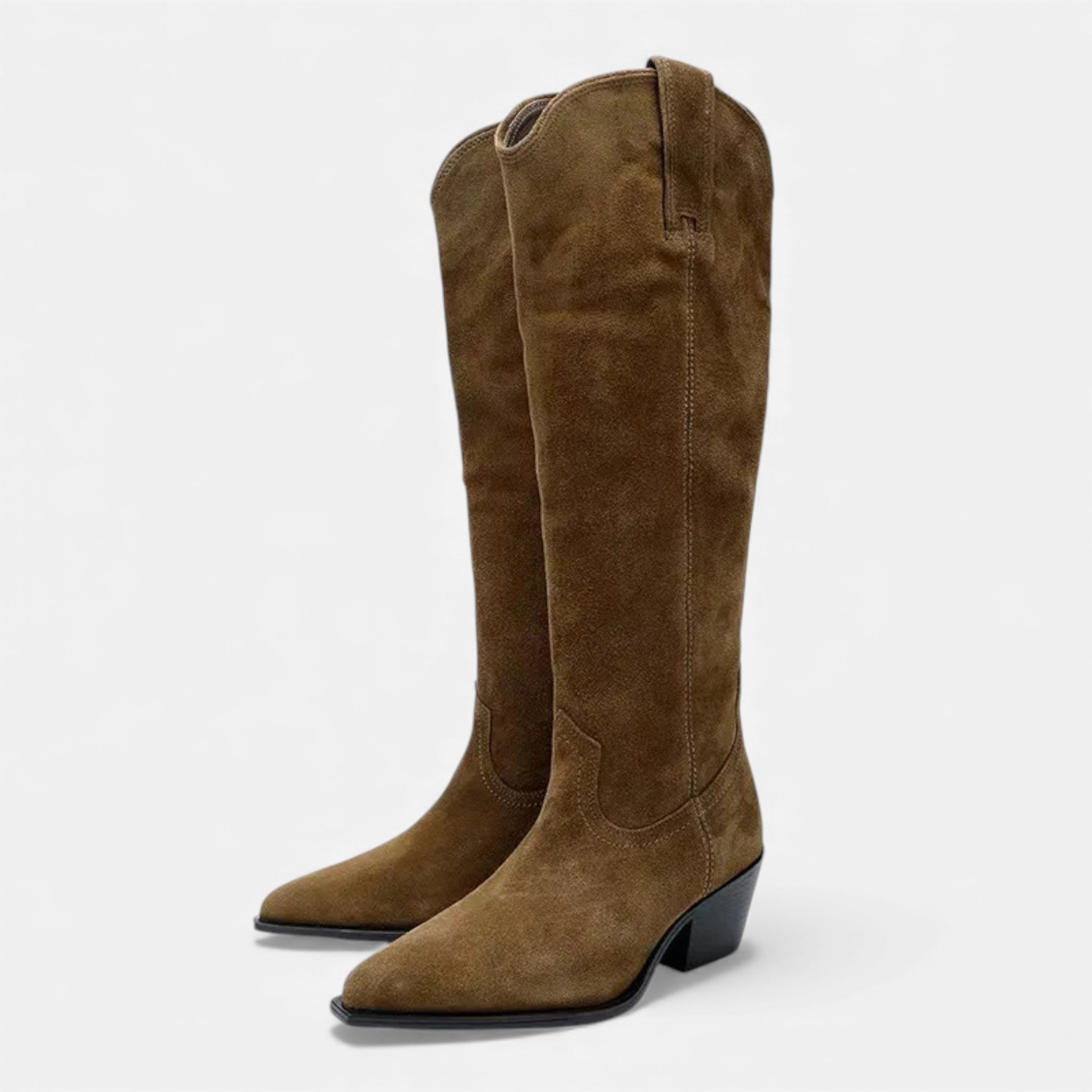 Maison Dresson | Women’s High Knee Cow Suede Autumn Winter Boots