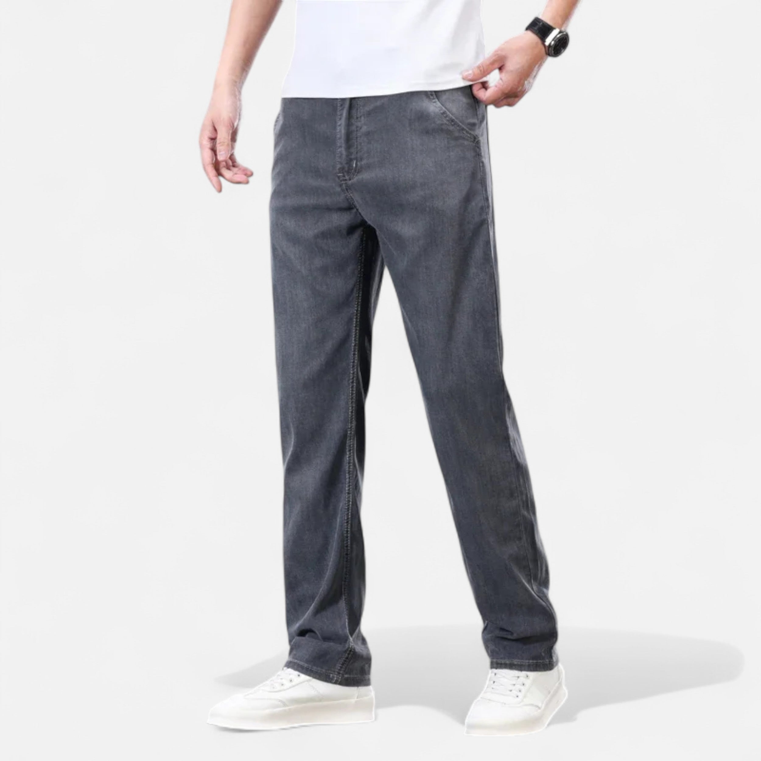 Maison Dresson | Men’s Straight-Leg Lyocell Denim Jeans