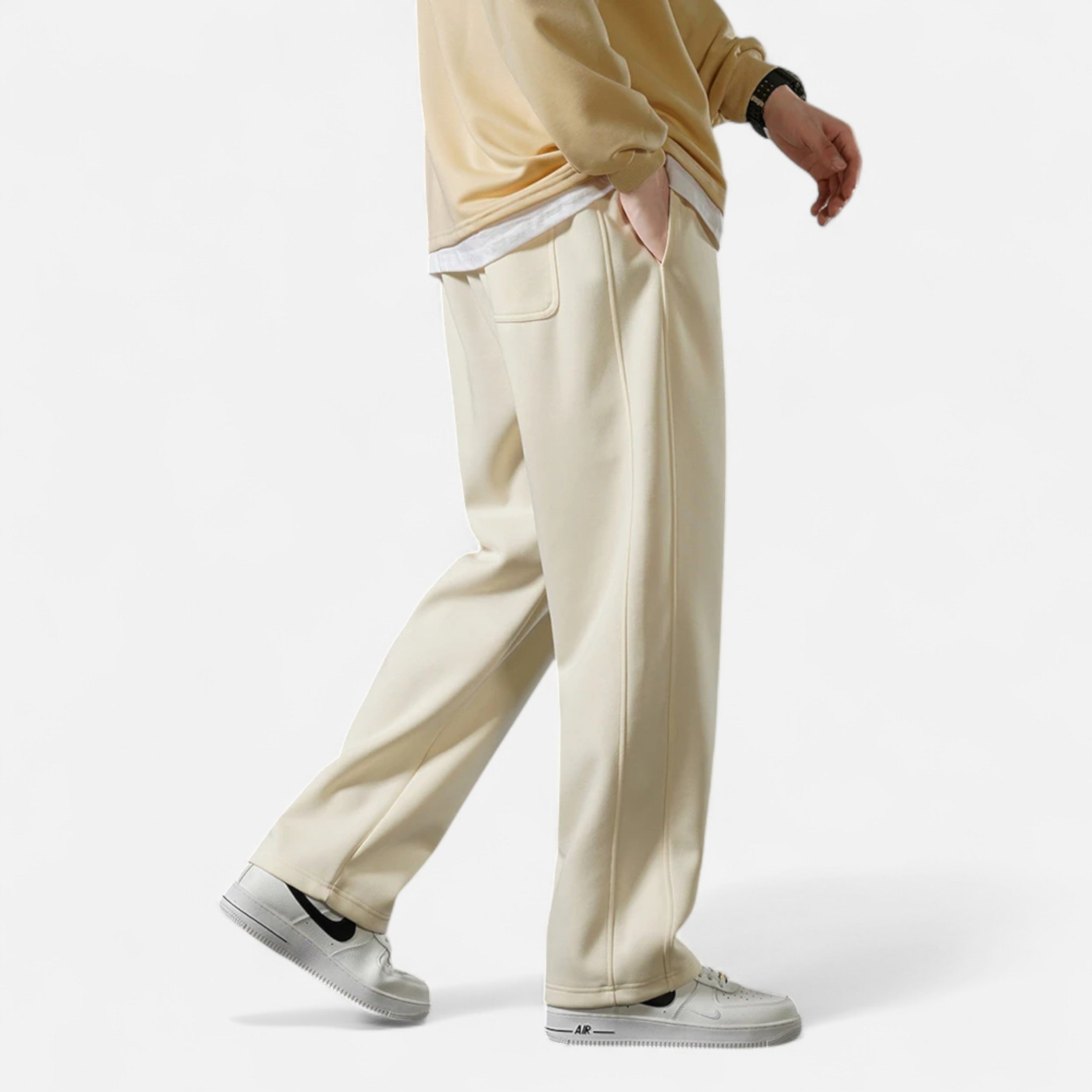 Maison Dresson | Men’s Wide-Leg Cotton Jogger Pants
