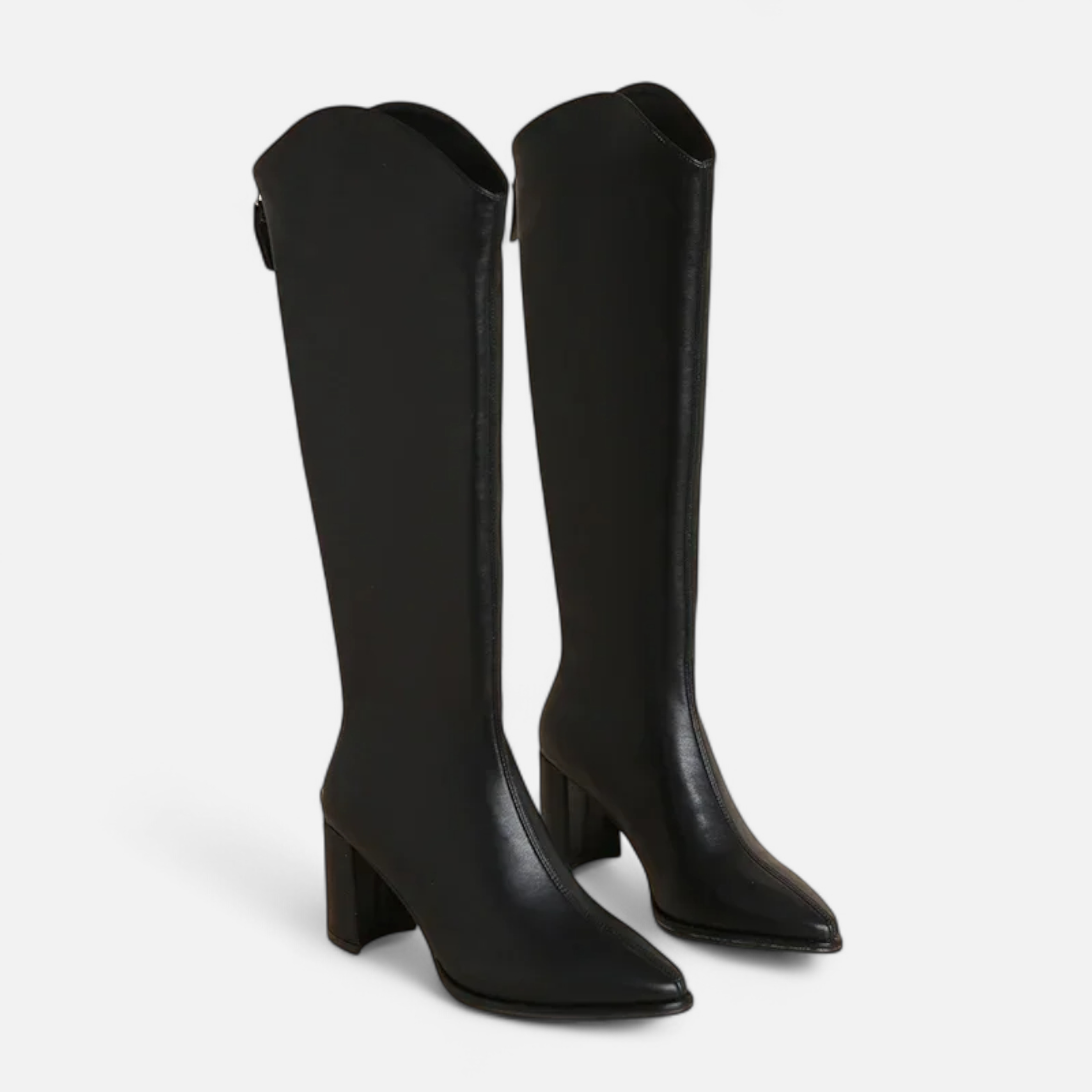Maison Dresson | Women’s Knee-High Zip Heeled Boots