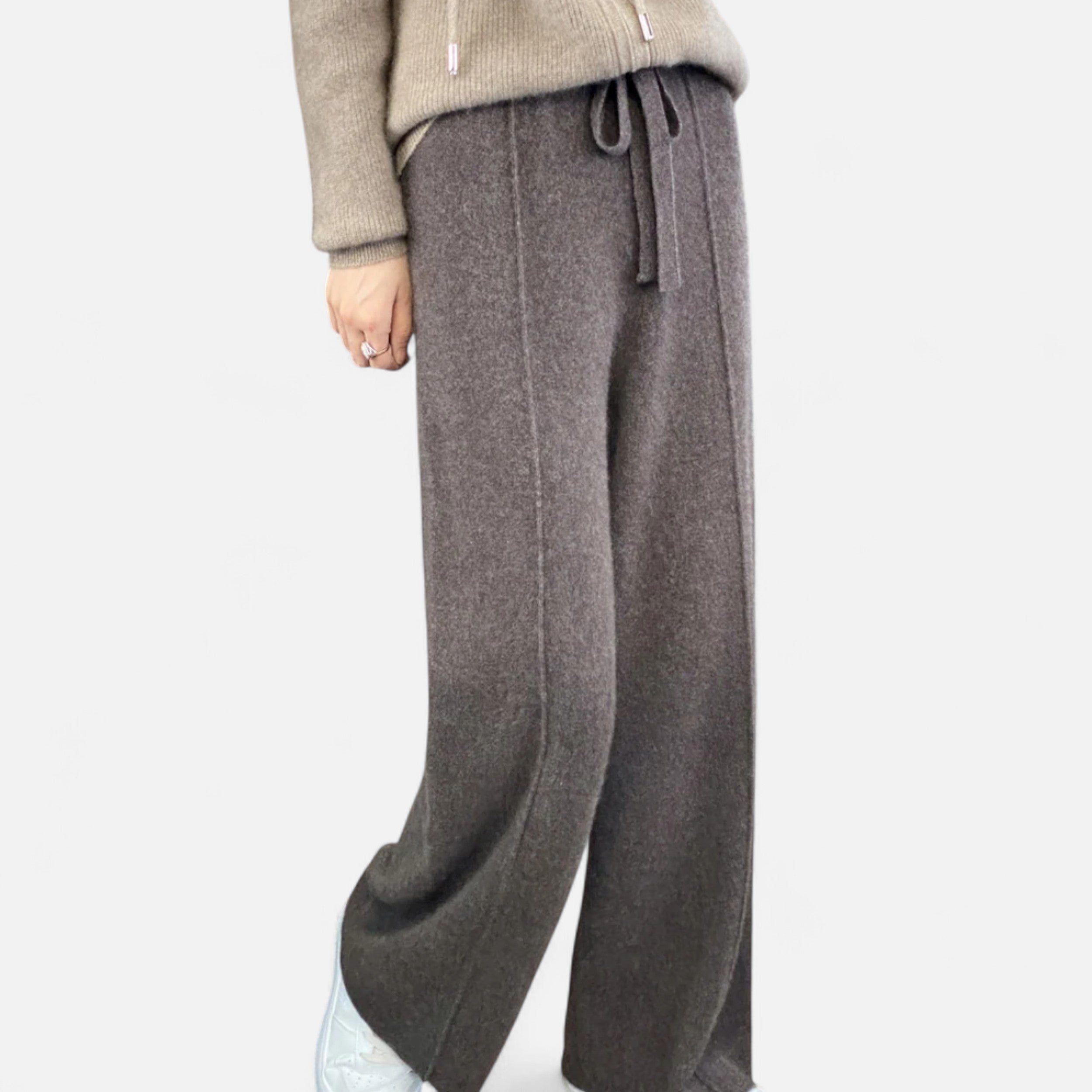 Maison Dresson | Women’s Wool Wide-Leg Knit Trousers