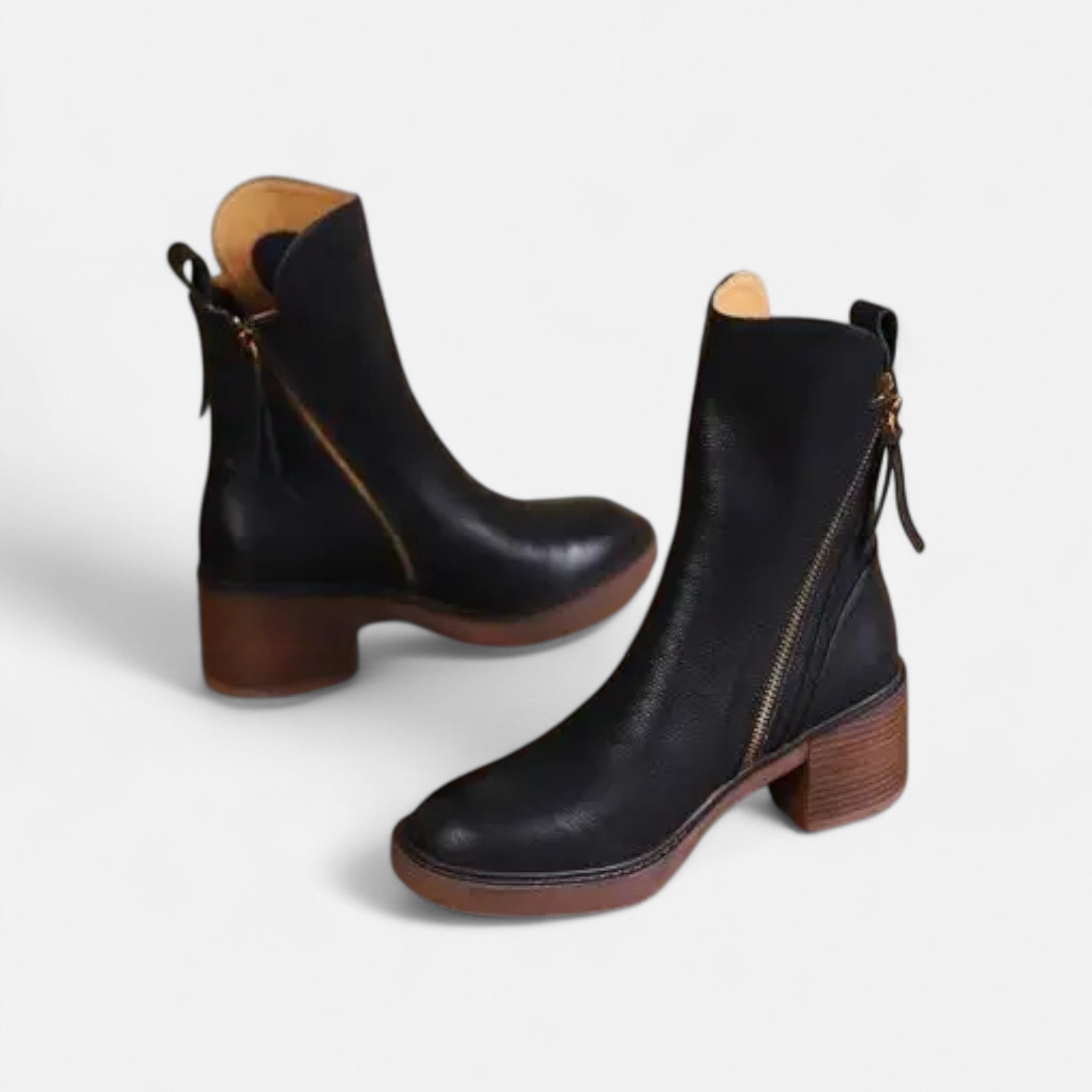 Maison Dresson | Women’s Roman Leather Flat Heel Boots