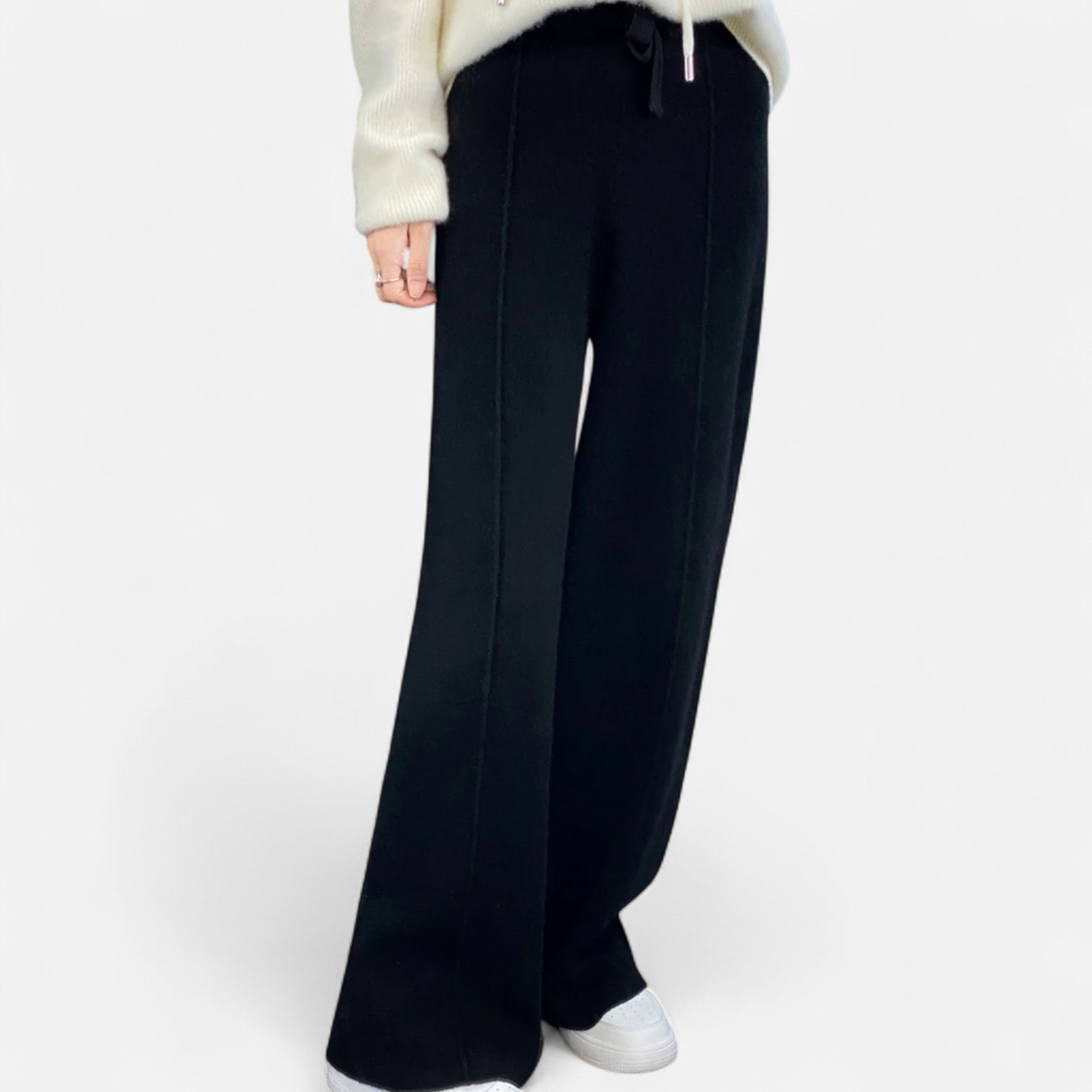 Maison Dresson | Women’s Wool Wide-Leg Knit Trousers