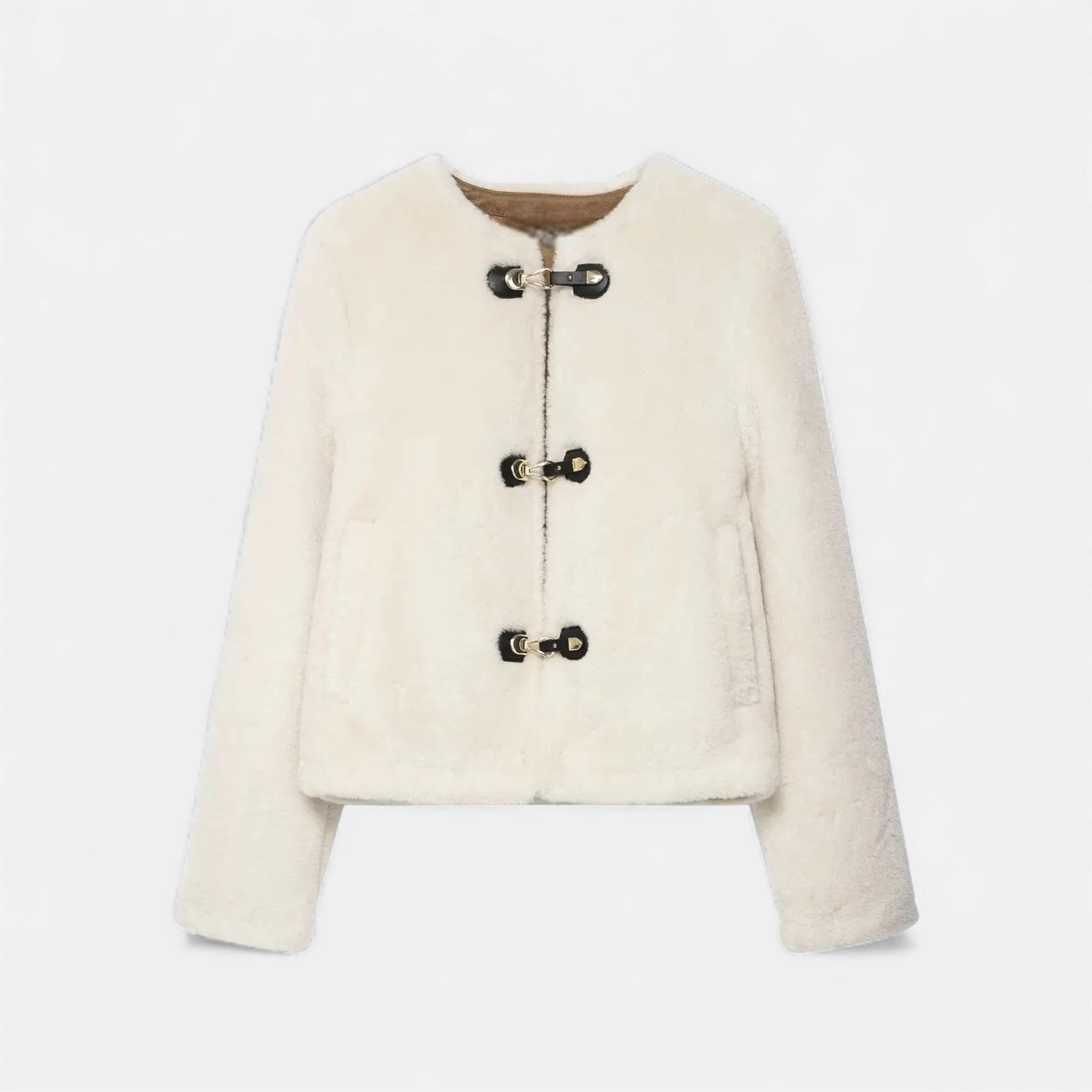 Maison Dresson | Women’s Faux Fur Toggle Button Jacket