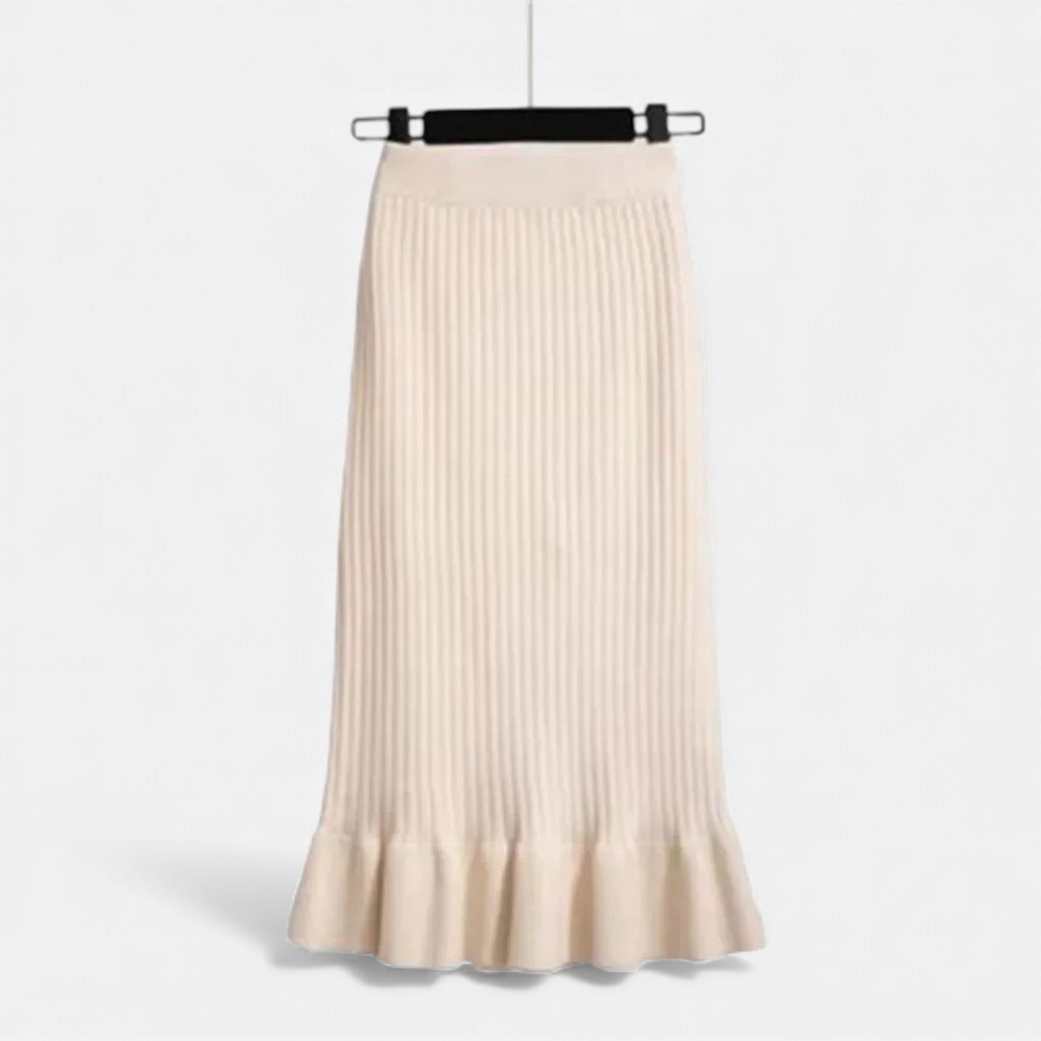 Maison Dresson | Women’s High-Waist Ribbed Knitted Skirt