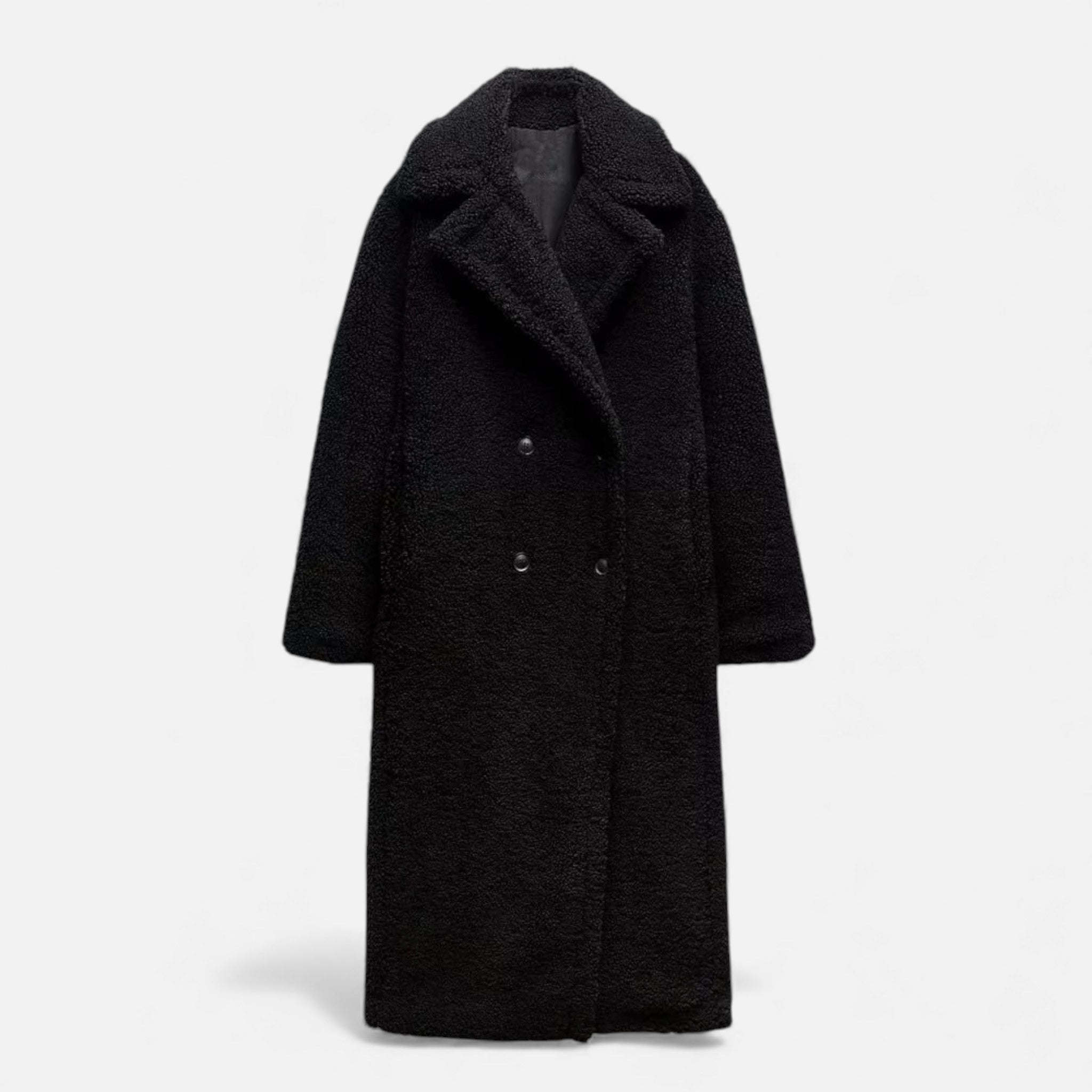 Maison Dresson | Women’s Long Double-Breasted Teddy Coat