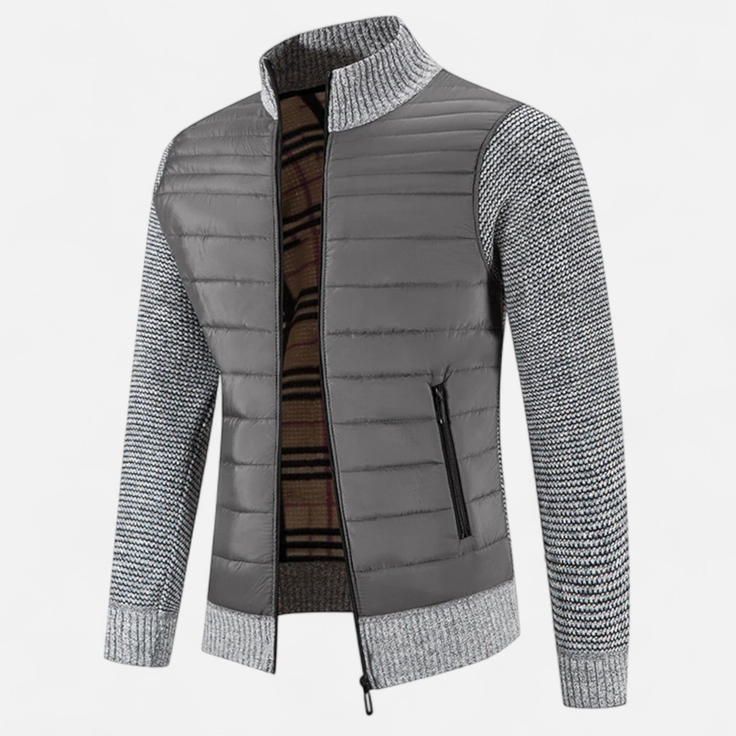 Maison Dresson | Men’s Fleece Stand-Collar Patchwork Jacket
