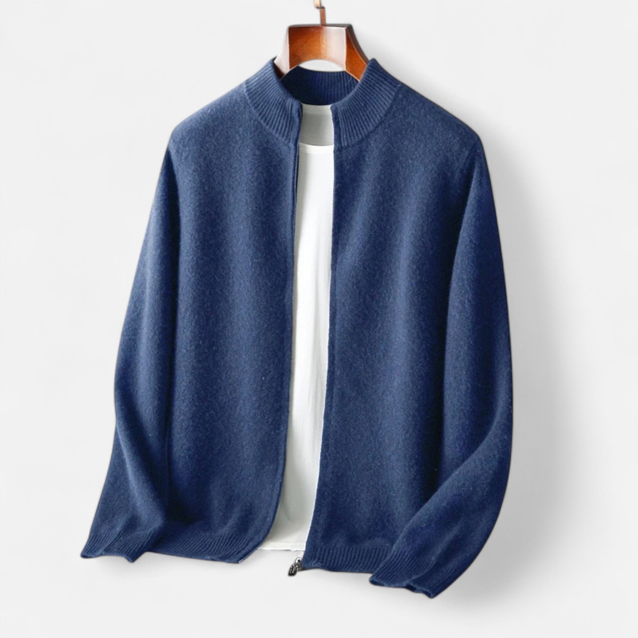 Maison Dresson | Men’s Merino Wool Zip Sweater