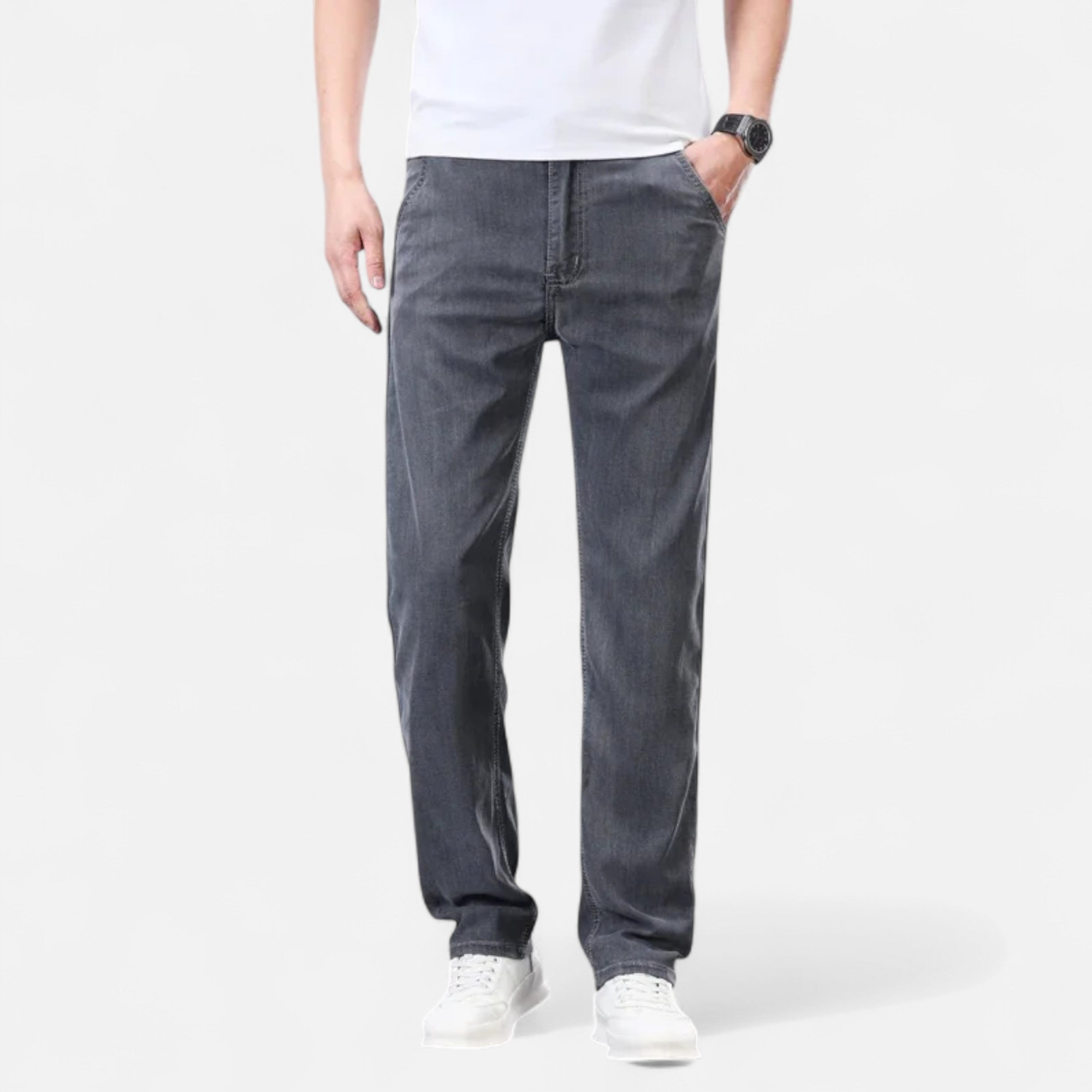 Maison Dresson | Men’s Straight-Leg Lyocell Denim Jeans