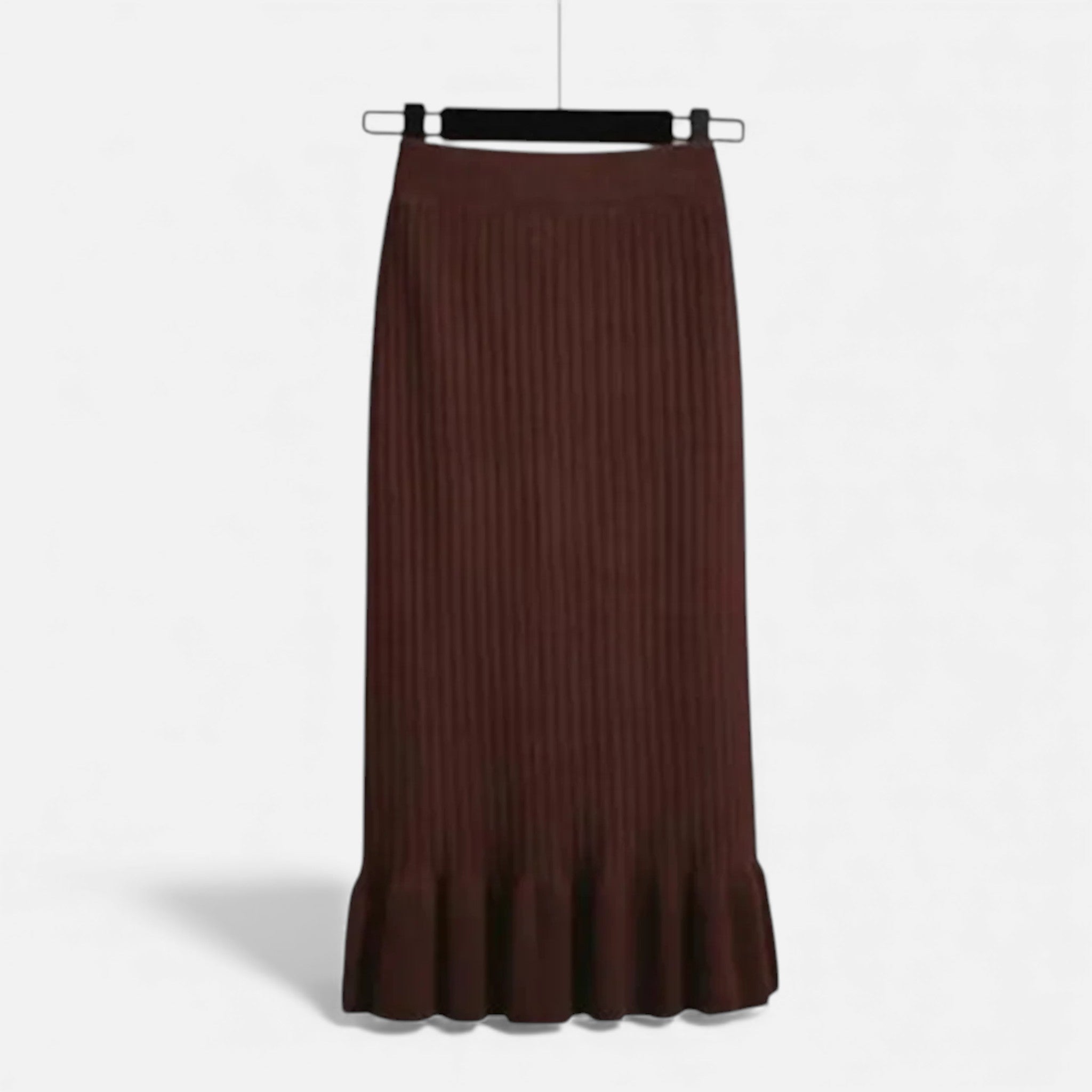 Maison Dresson | Women’s High-Waist Ribbed Knitted Skirt