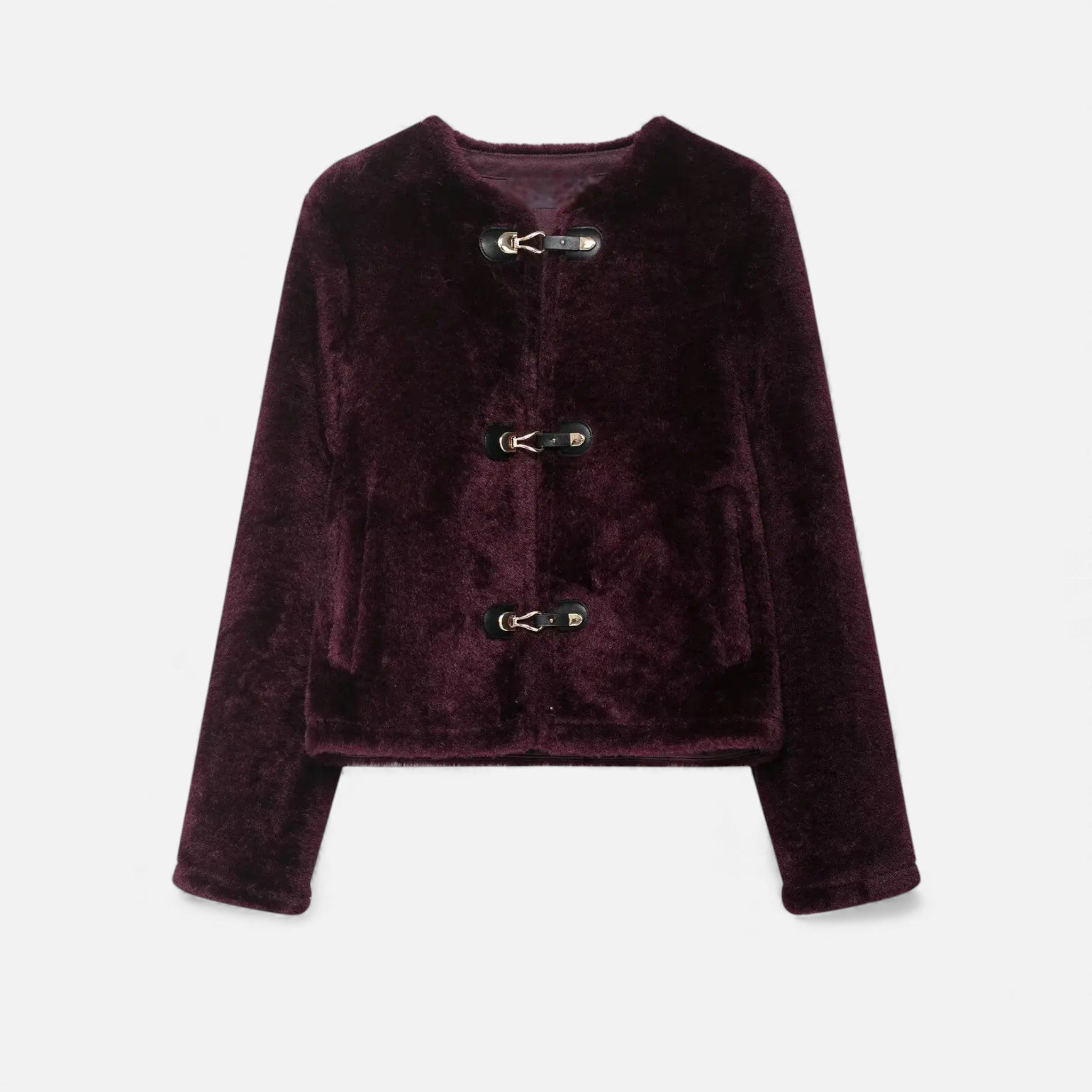 Maison Dresson | Women’s Faux Fur Toggle Button Jacket