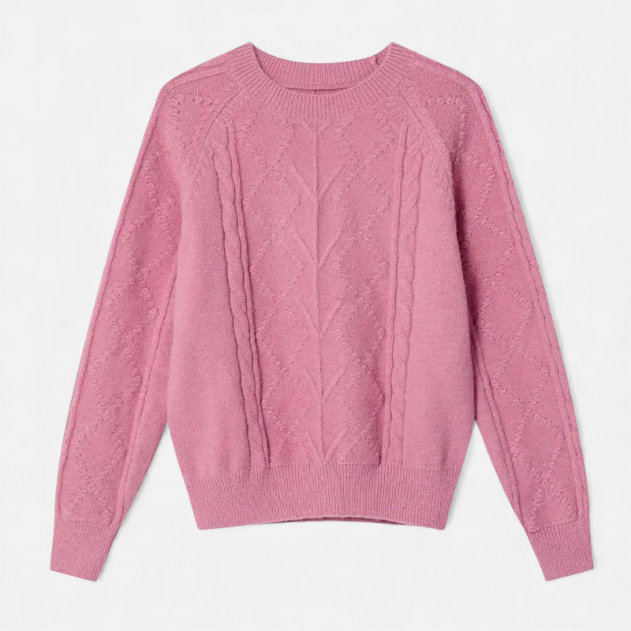 Maison Dresson | Women’s Loose-Fit Knitted Cabled Winter Sweater
