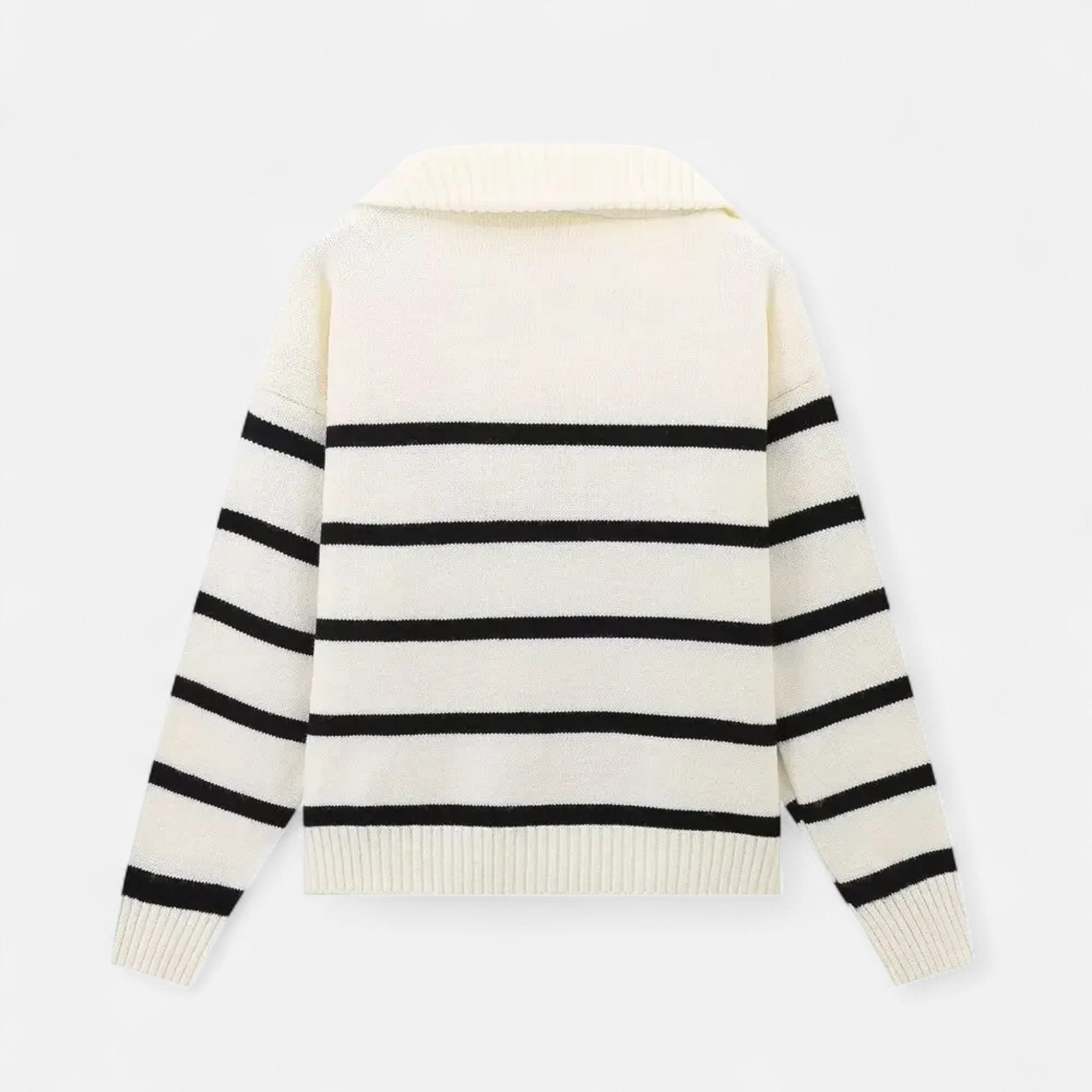 Maison Dresson | Women's Striped Polo Sweater – Refined Autumn Heritage