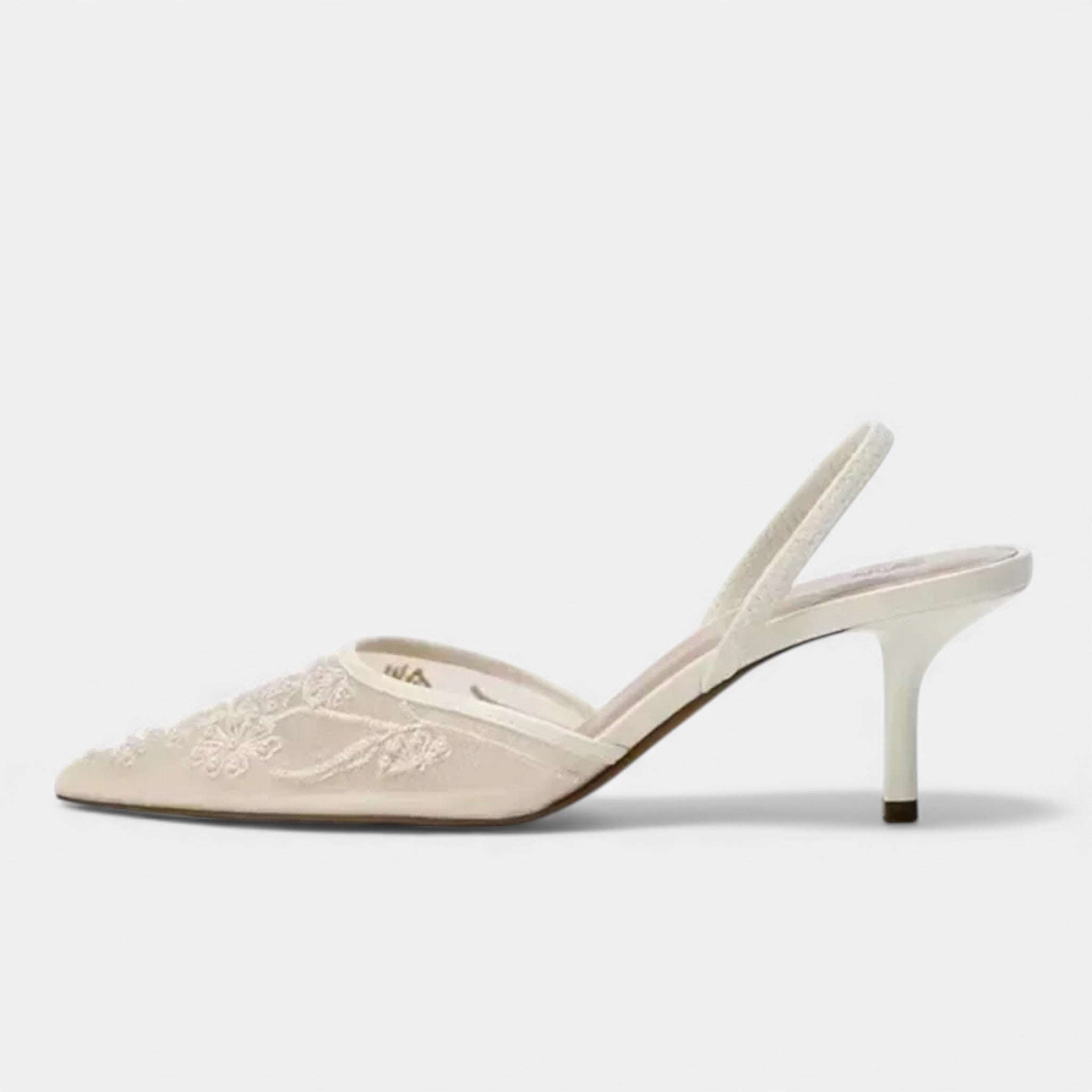 Maison Dresson | Women’s Embroidered Mesh Designer Heels