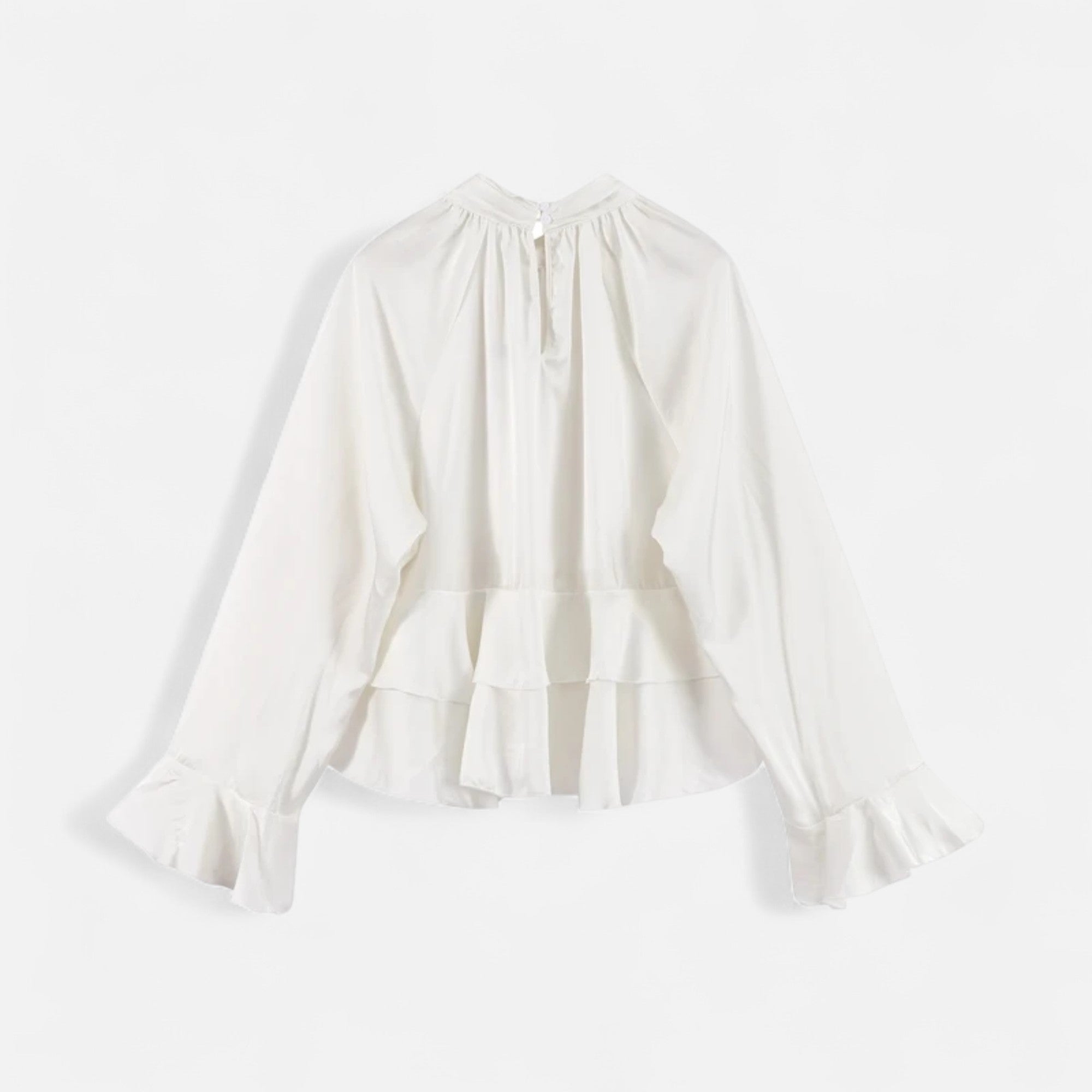 Maison Dresson | Women's Elegant Chiffon Ruffled Blouse
