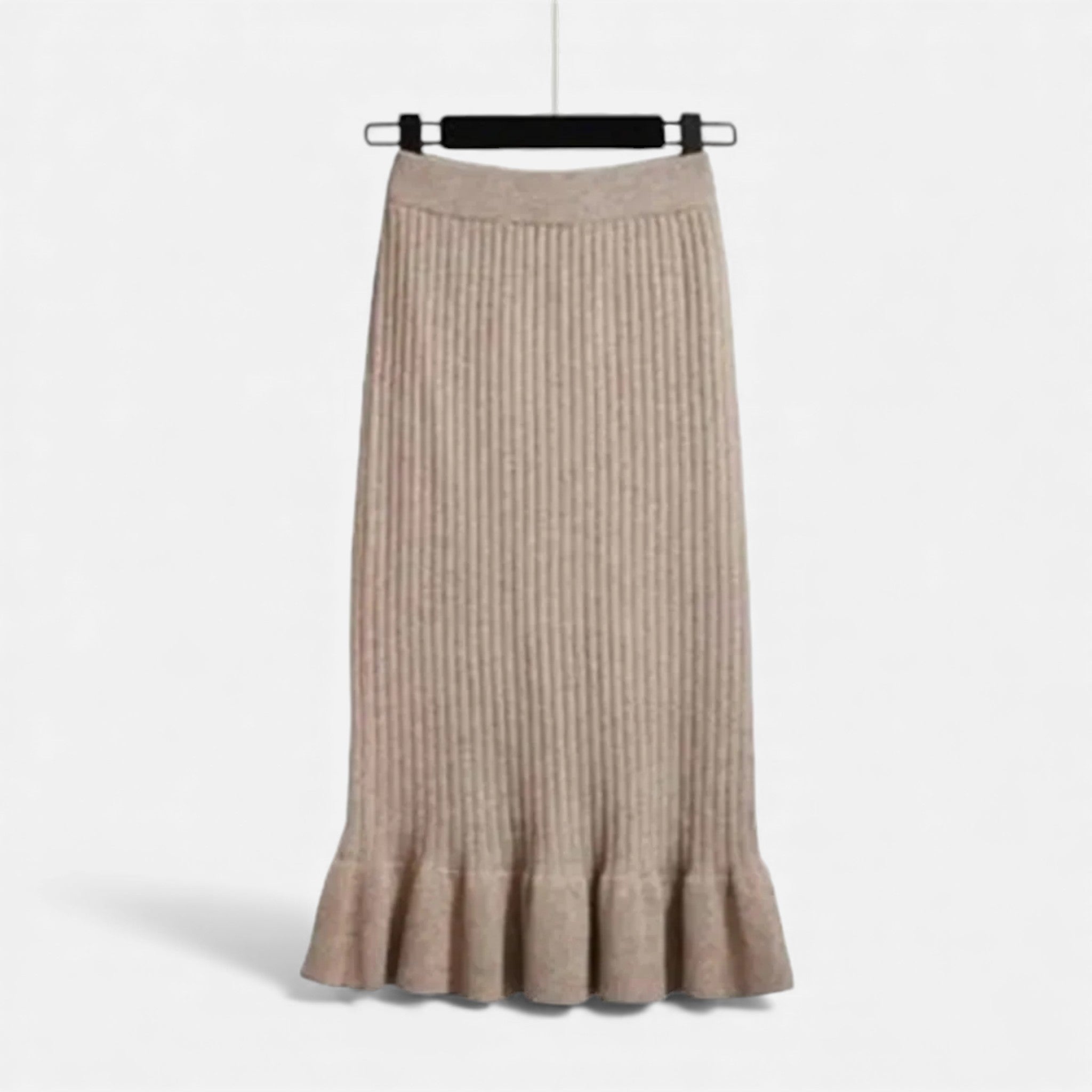 Maison Dresson | Women’s High-Waist Ribbed Knitted Skirt