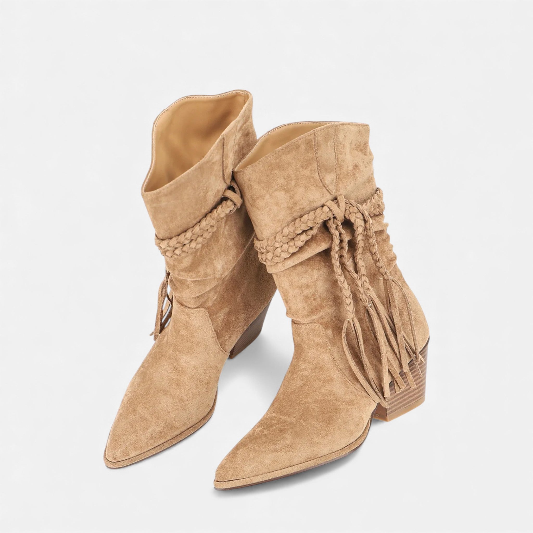 Maison Dresson | Women’s Retro Desert Boots with Chunky Heel