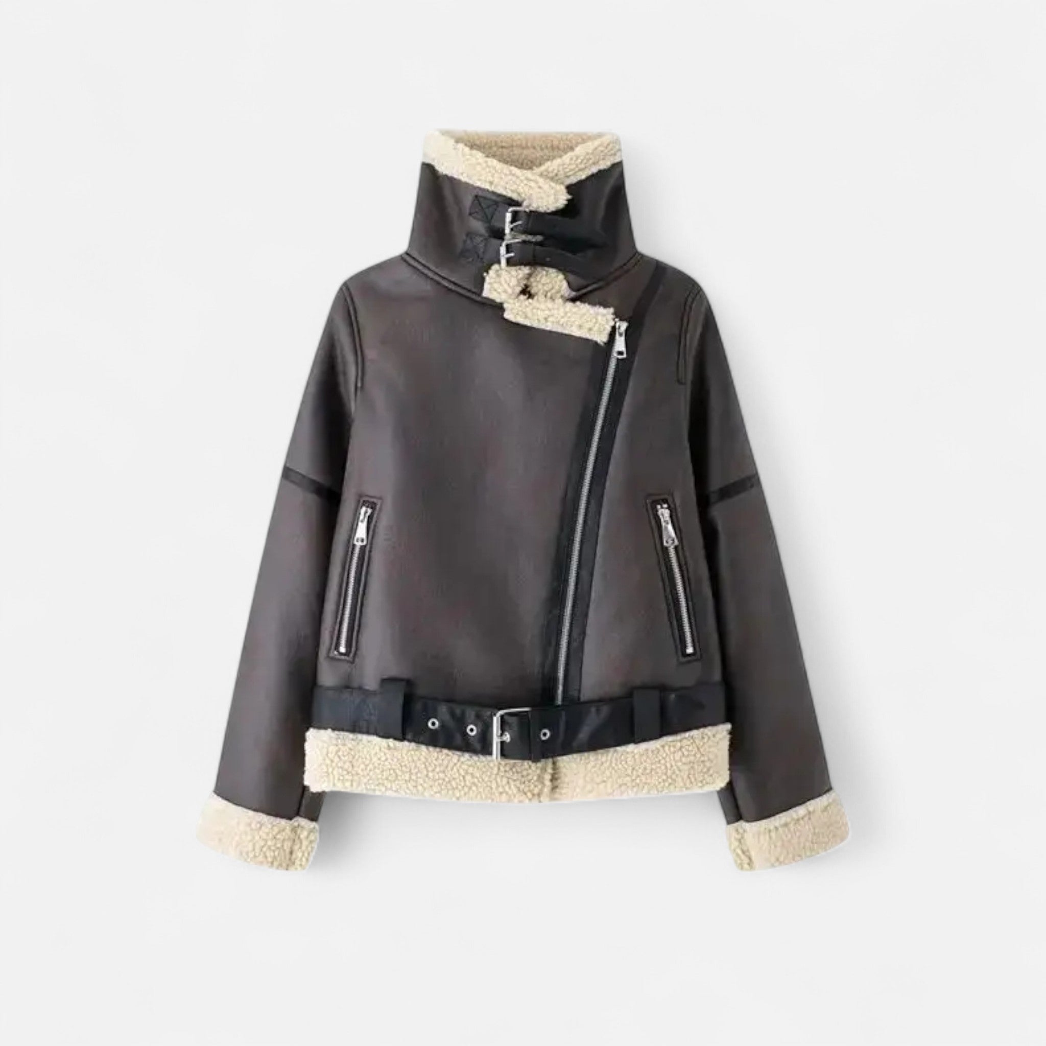 Maison Dresson | Women’s Autumn Belted Leather Jacket