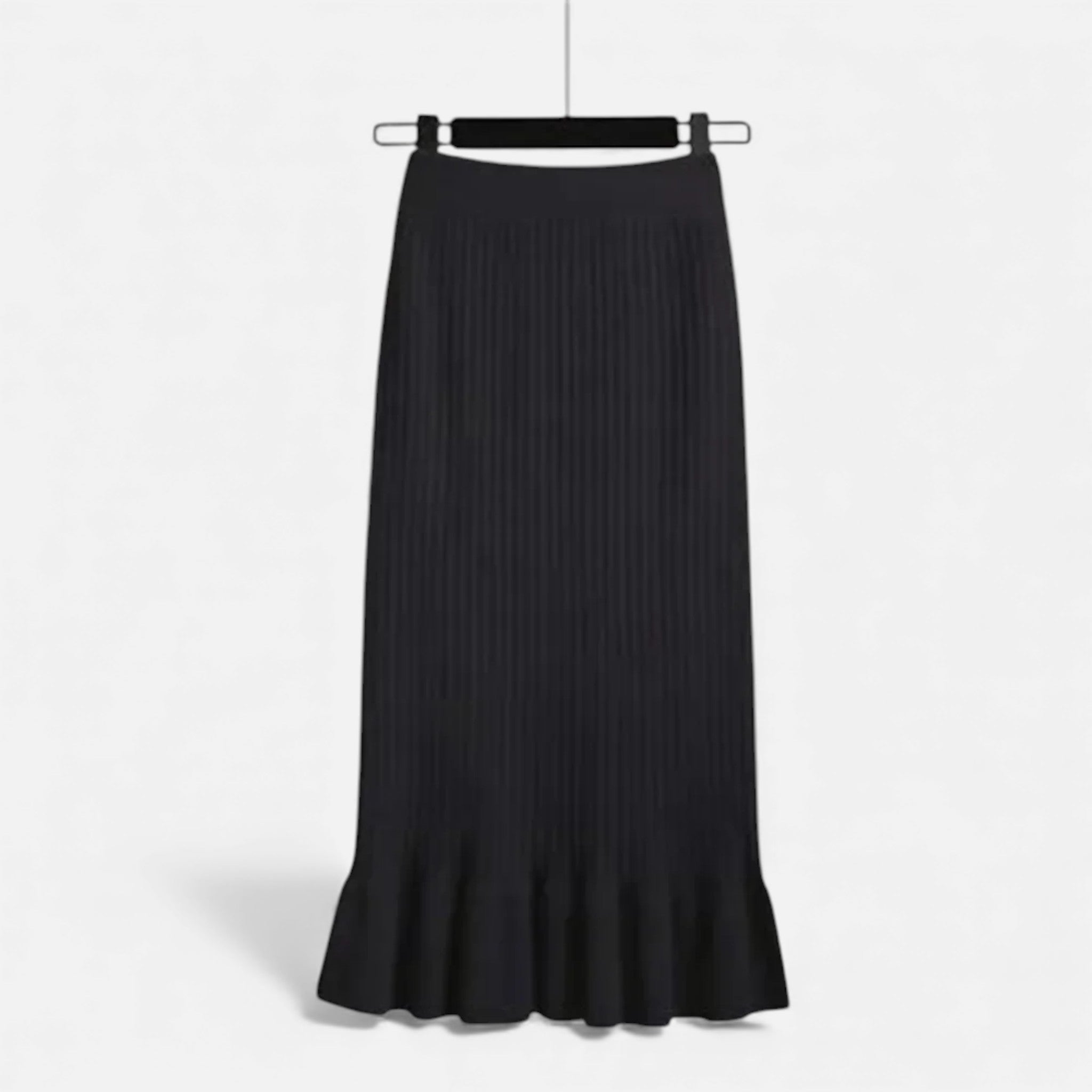 Maison Dresson | Women’s High-Waist Ribbed Knitted Skirt