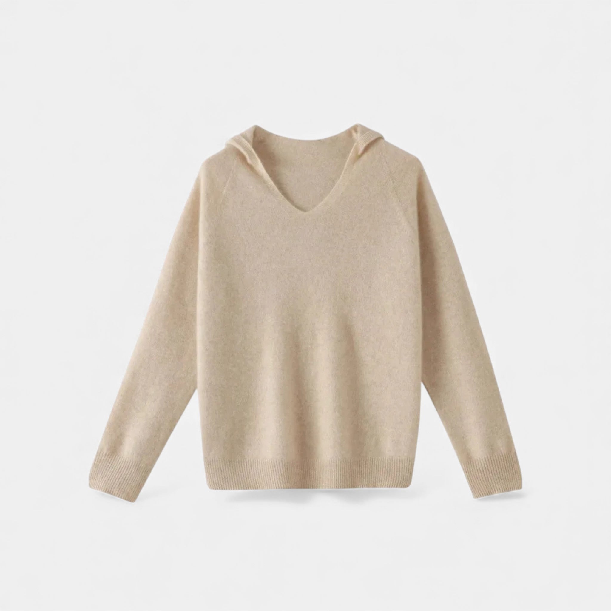 Maison Dresson | Women’s Loose Wool Knitted V-Neck Hoodie