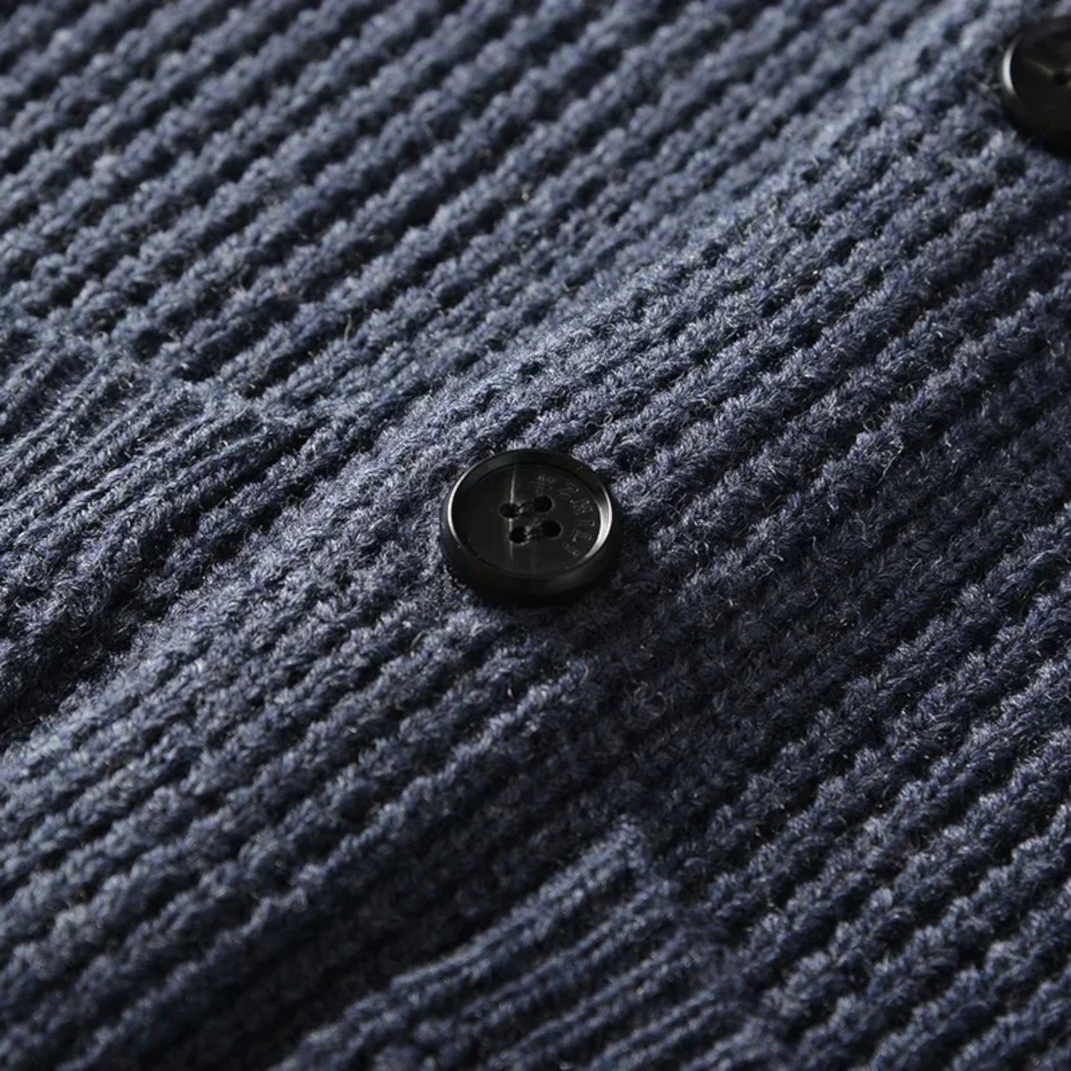 Maison Dresson | Men’s Button-Up Wool Cardigan – Classic Slim Fit Style