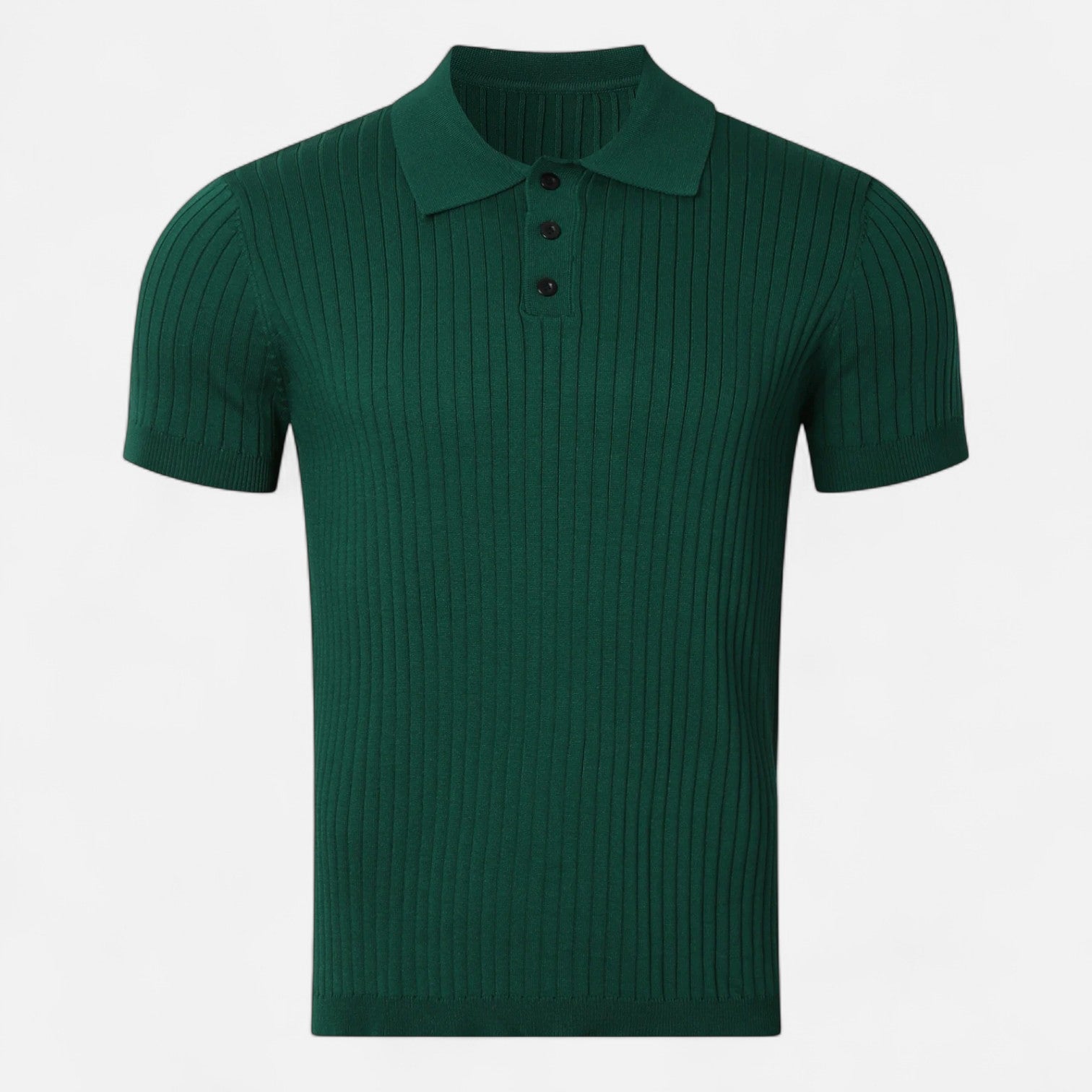 Maison Dresson | Men’s Retro Knitted Short‑Sleeve Striped Polo – Heritage Texture, Casual Refinement