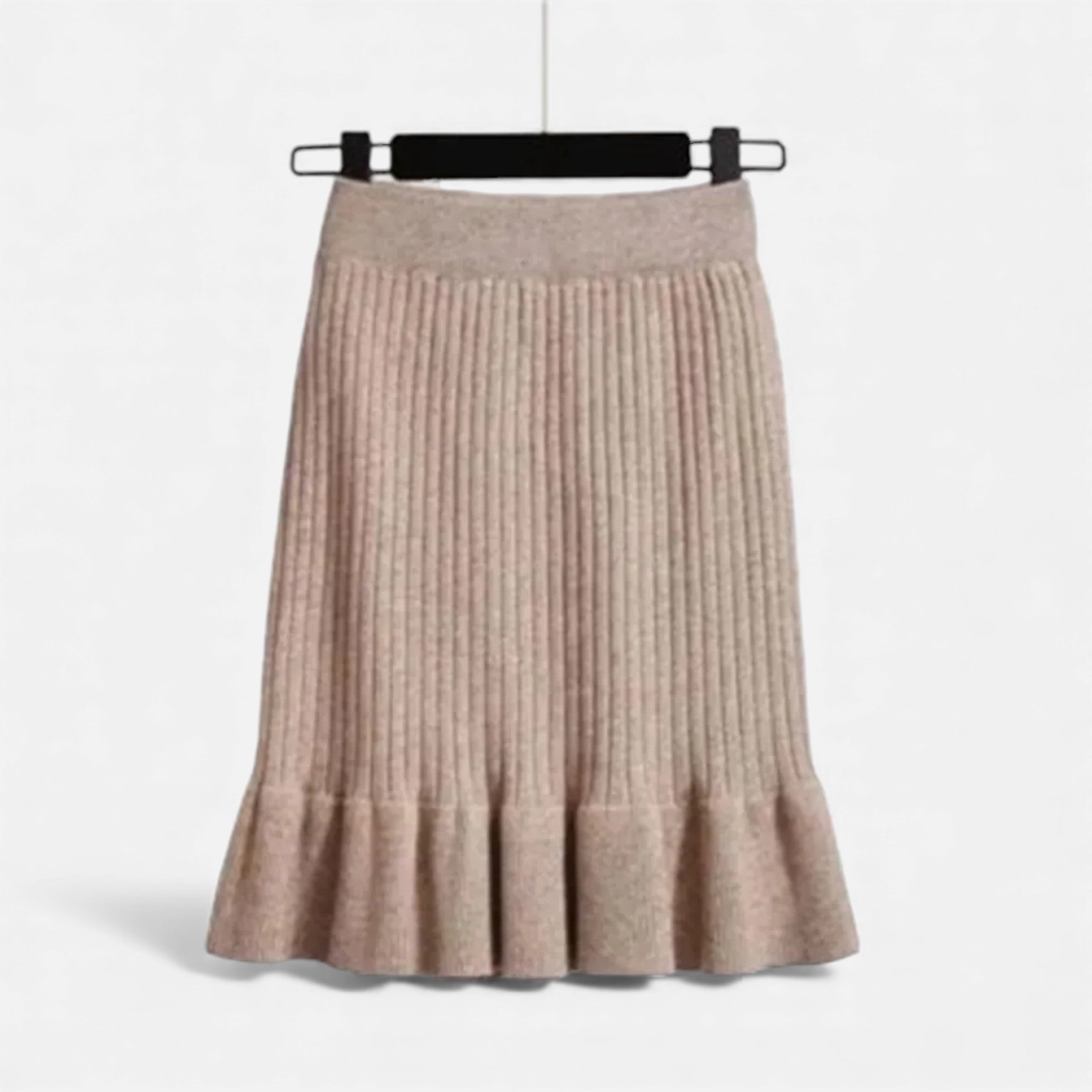 Maison Dresson | Women’s High-Waist Ribbed Knitted Skirt