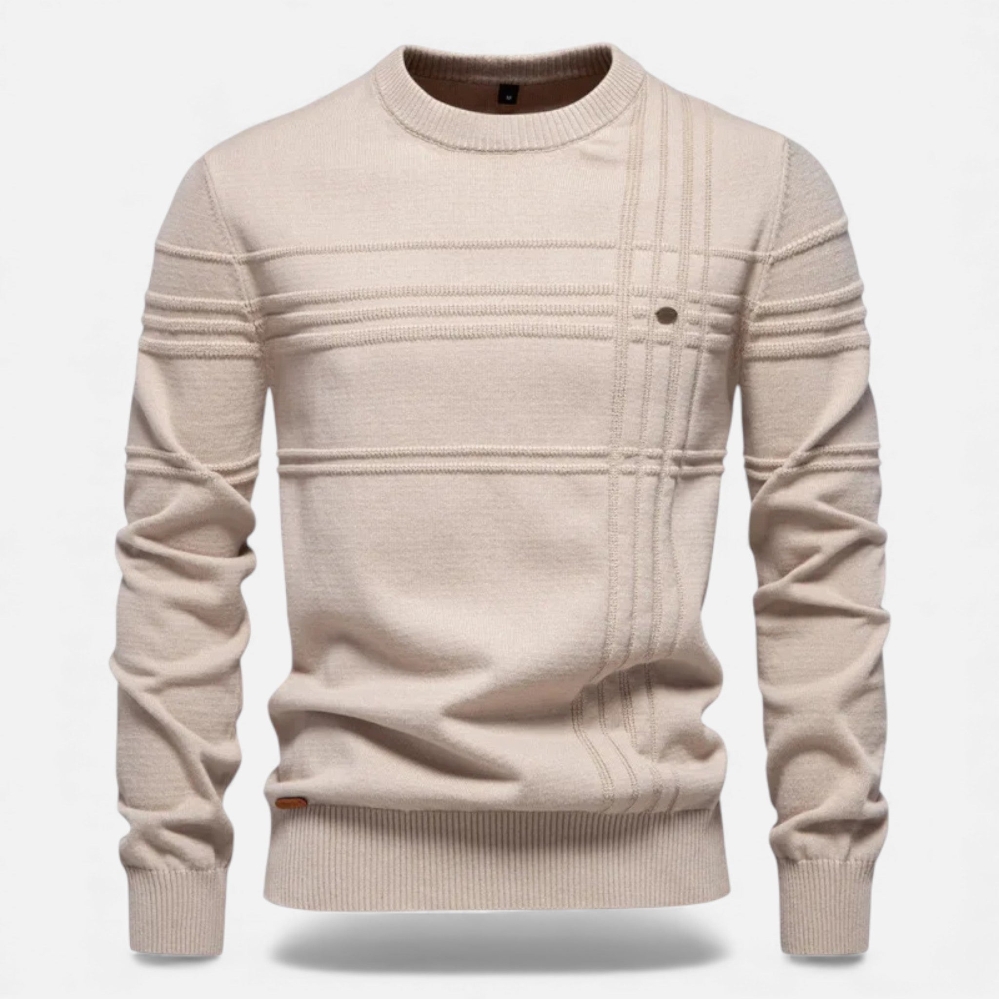 Maison Dresson | Men’s Slim Fit Structured Knit Sweater