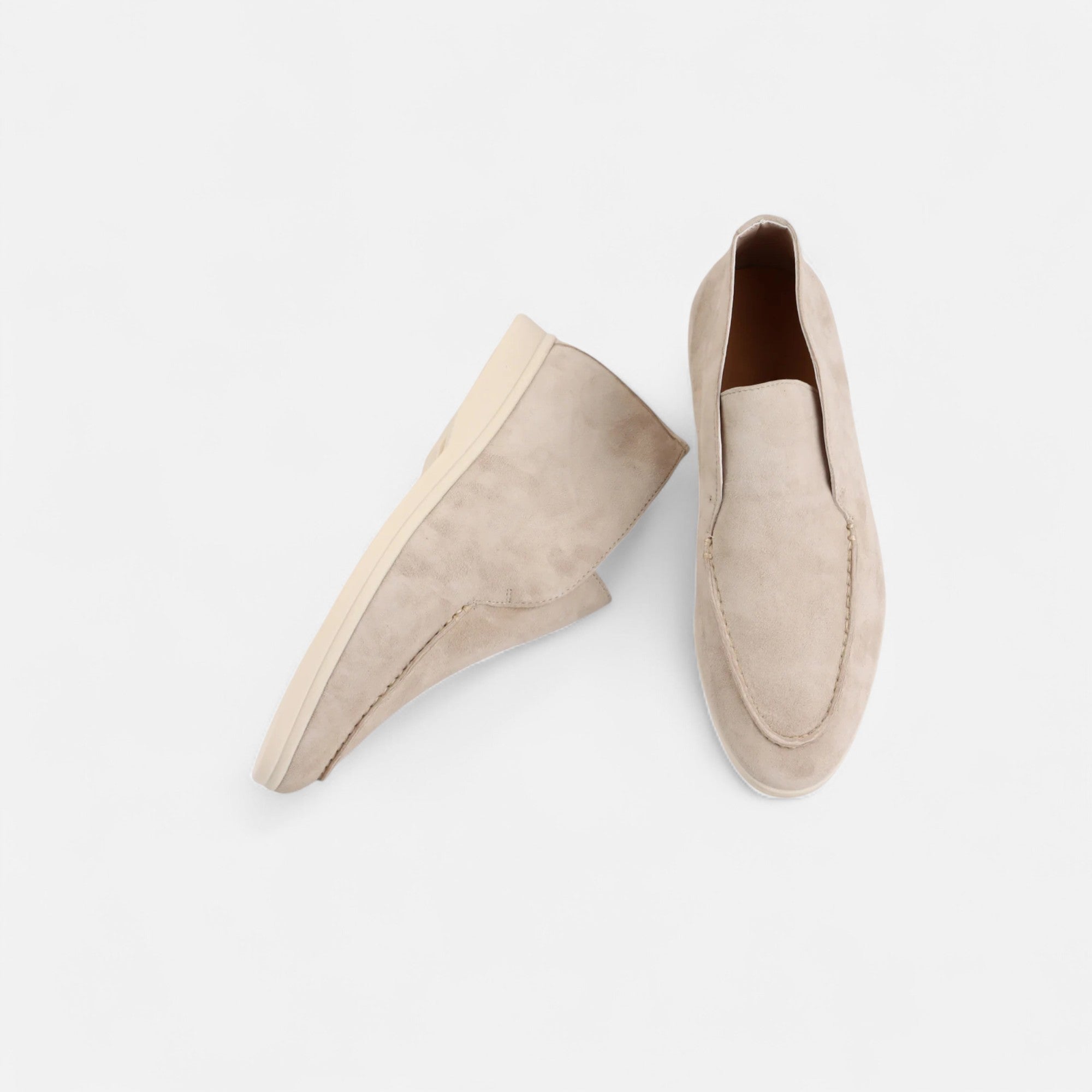 Maison Dresson | Men’s Suede Mule Loafers in Heritage Camel