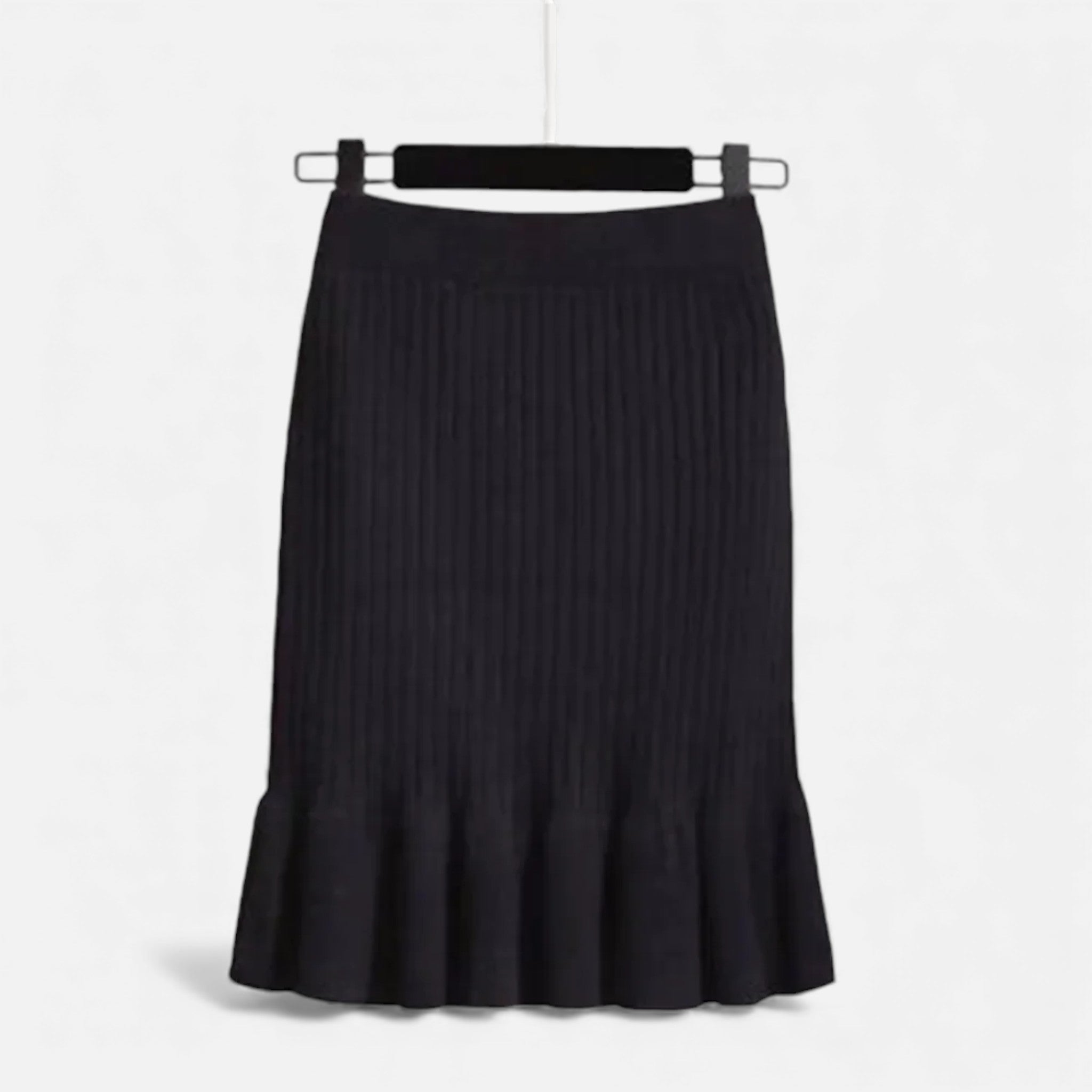 Maison Dresson | Women’s High-Waist Ribbed Knitted Skirt