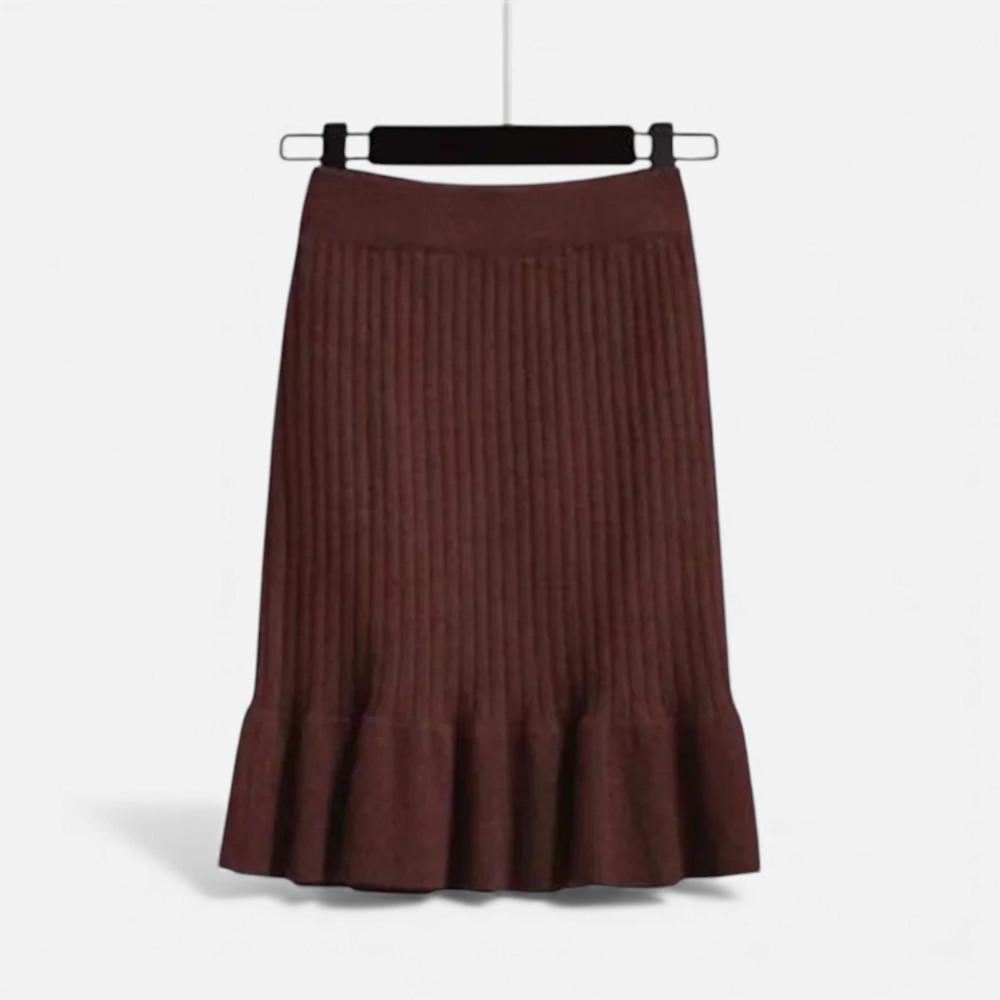 Maison Dresson | Women’s High-Waist Ribbed Knitted Skirt
