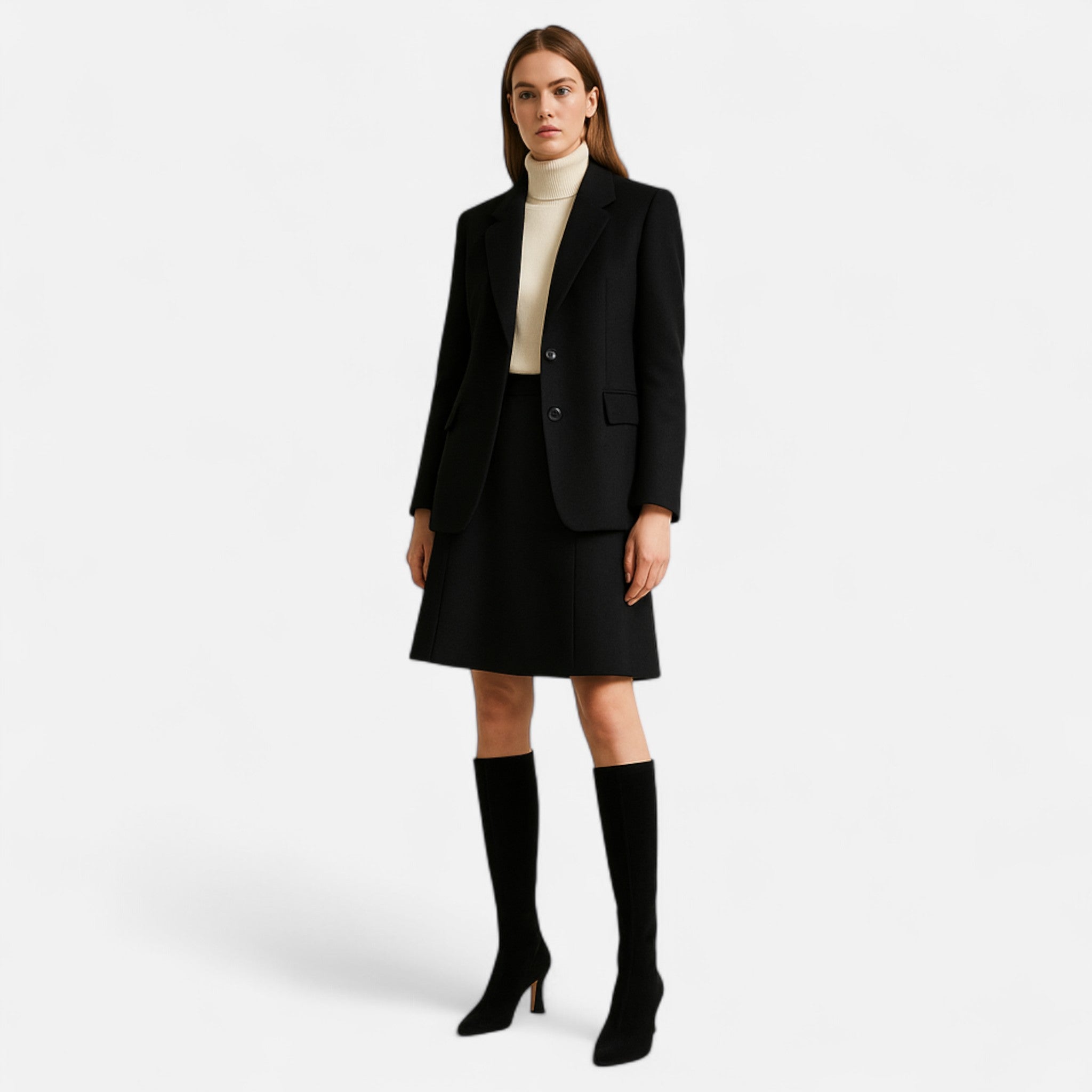 Maison Dresson | Women’s Suede Thigh-High Heeled Boots