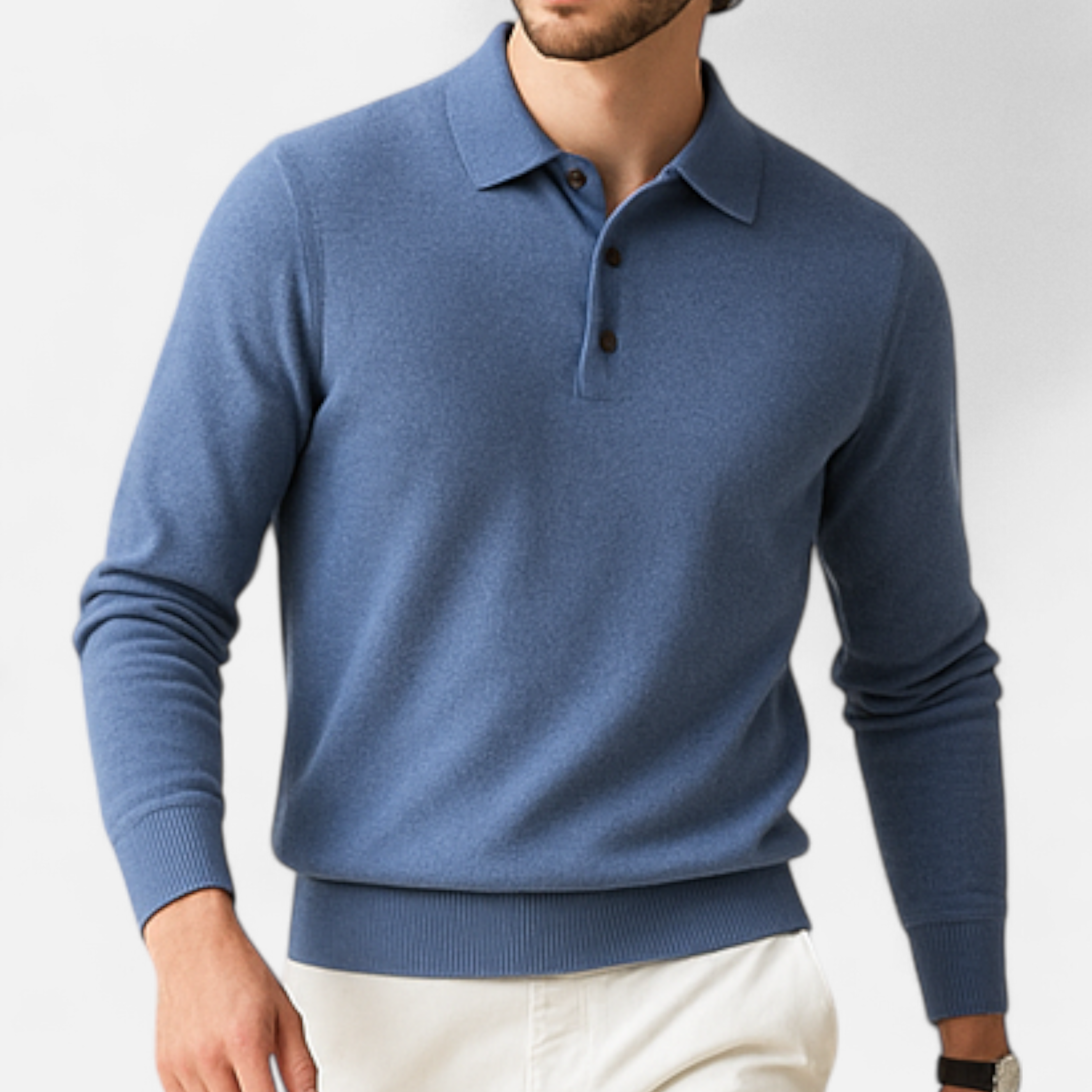 Maison Dresson | Men’s Merino Wool Polo Sweater