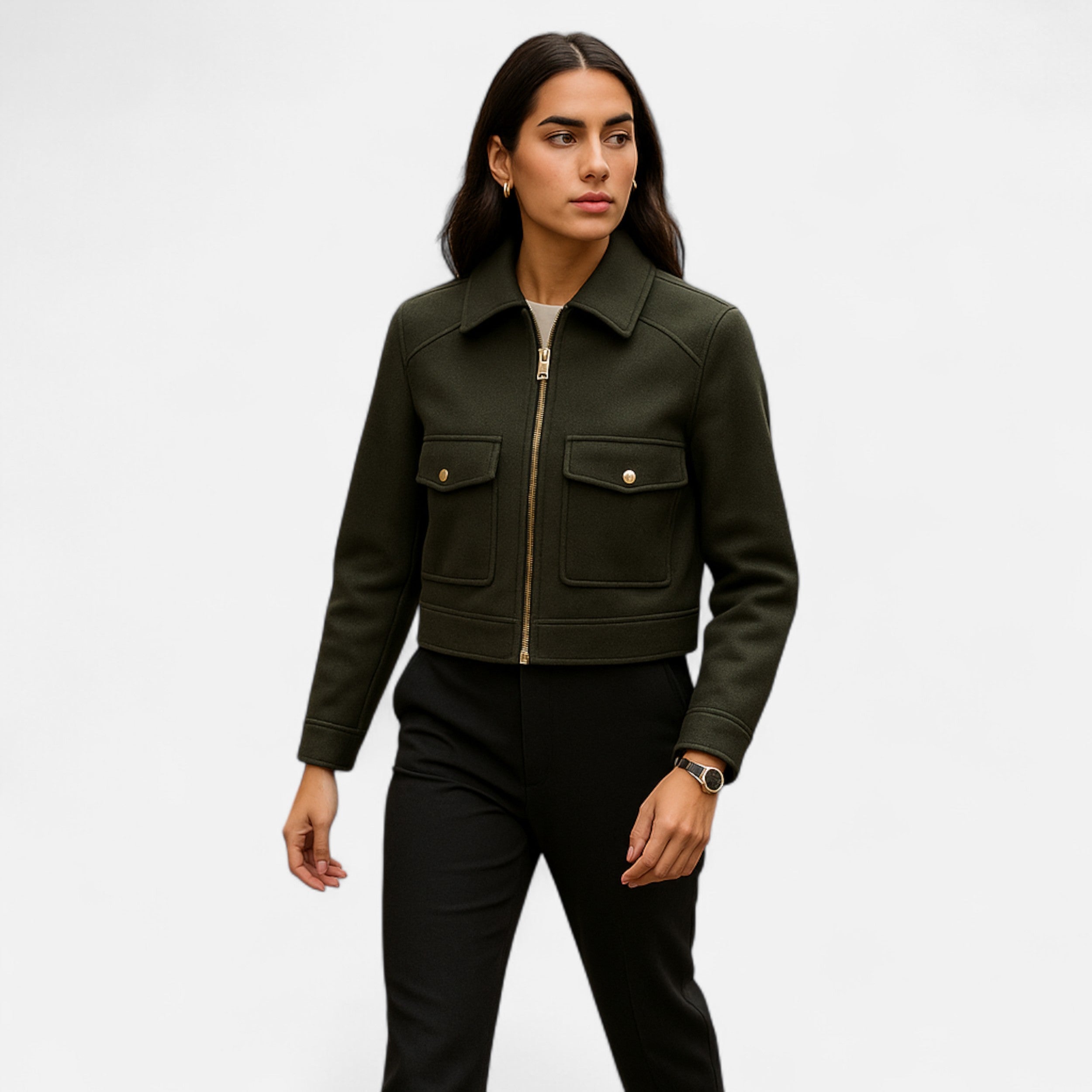 Maison Dresson | Women’s Elegant Winter Zip Jacket