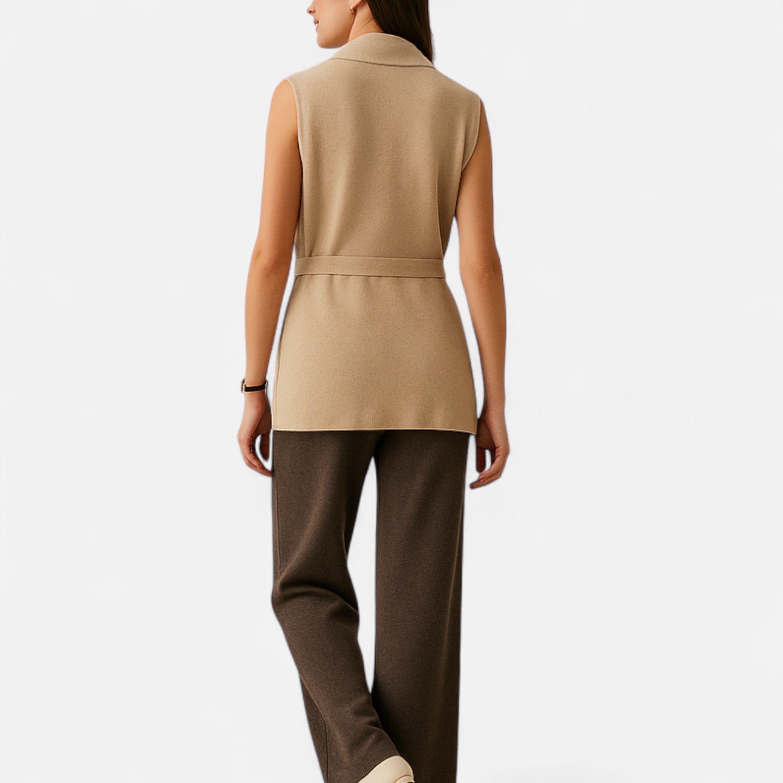 Maison Dresson | Women’s Merino Wool Lapel Vest